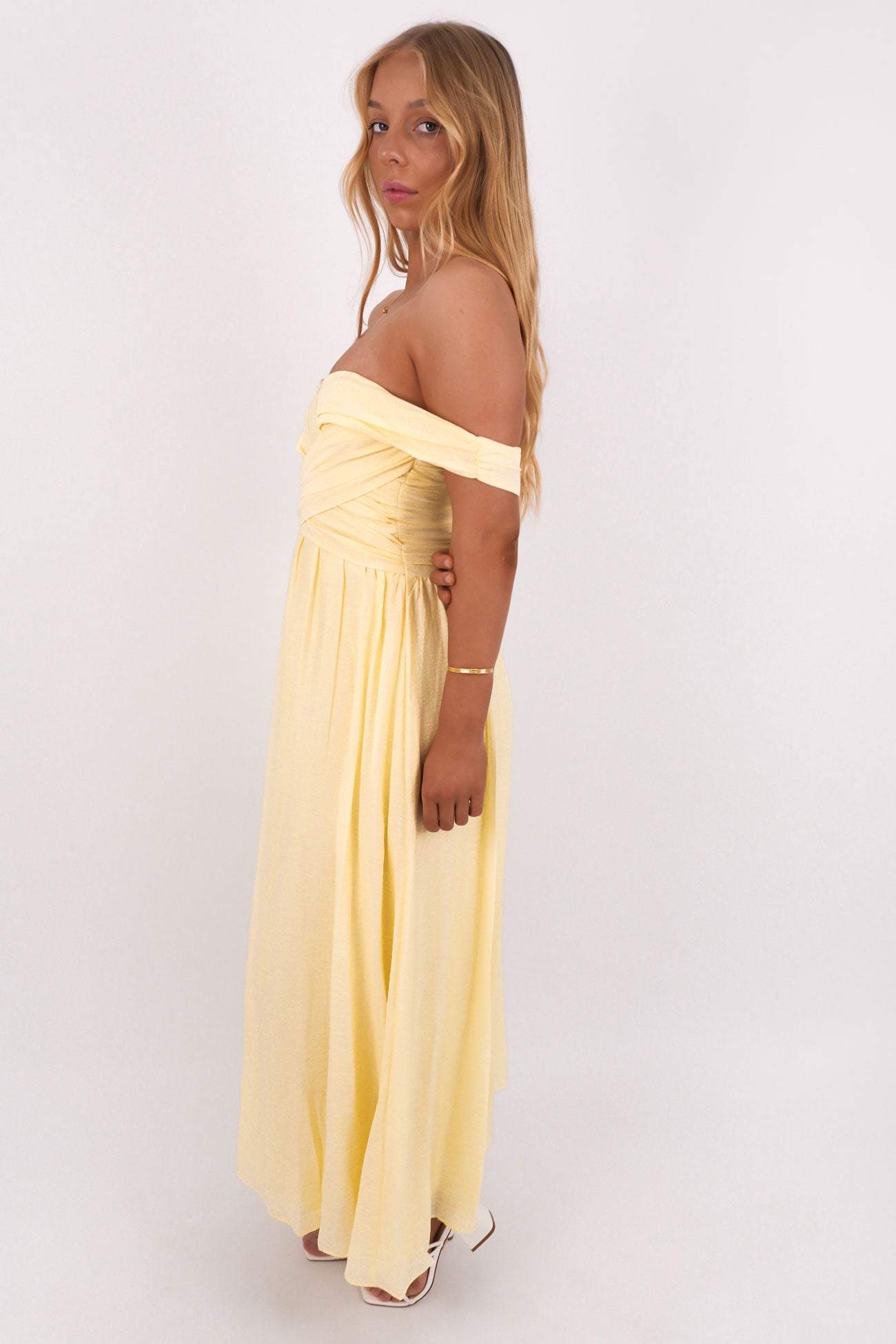 Anslee Midi Dress Yellow