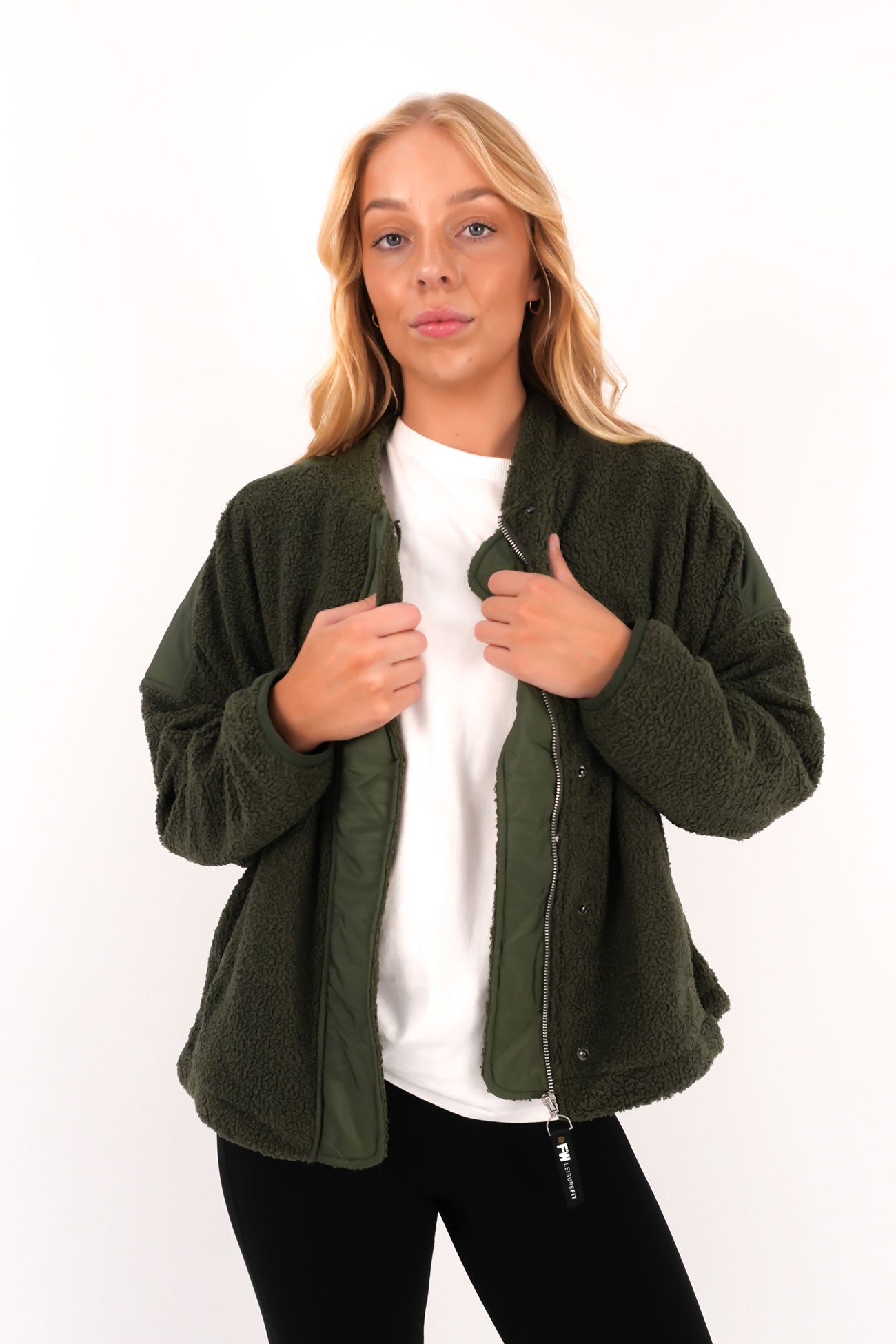 Arizona Fleece Zip Thru Khaki