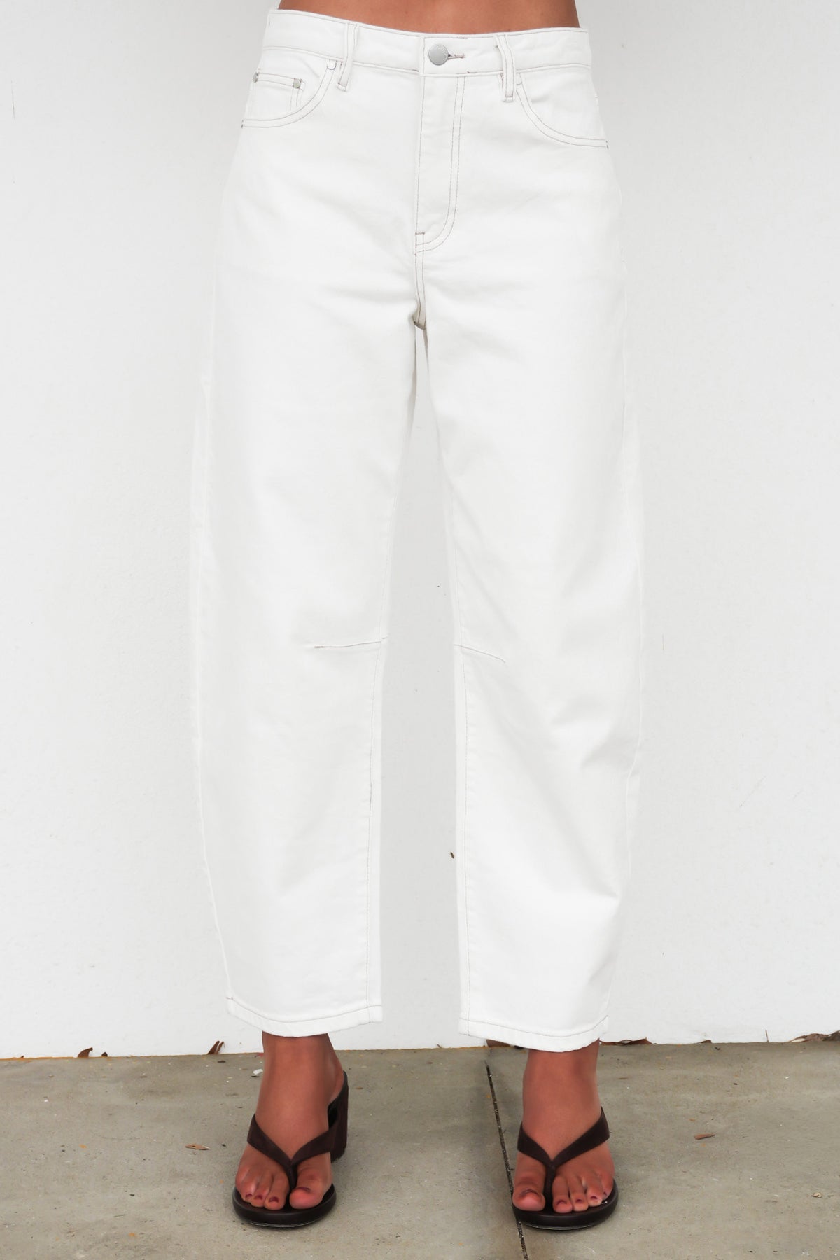 Atticus Barrel Jean Vintage White