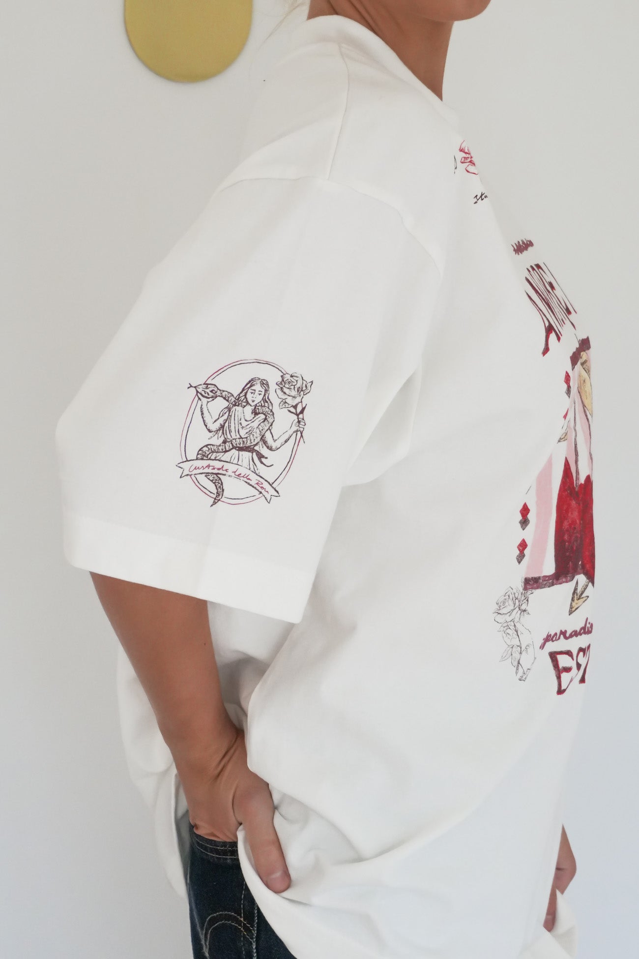 Aurora Oversized Tee Vintage White