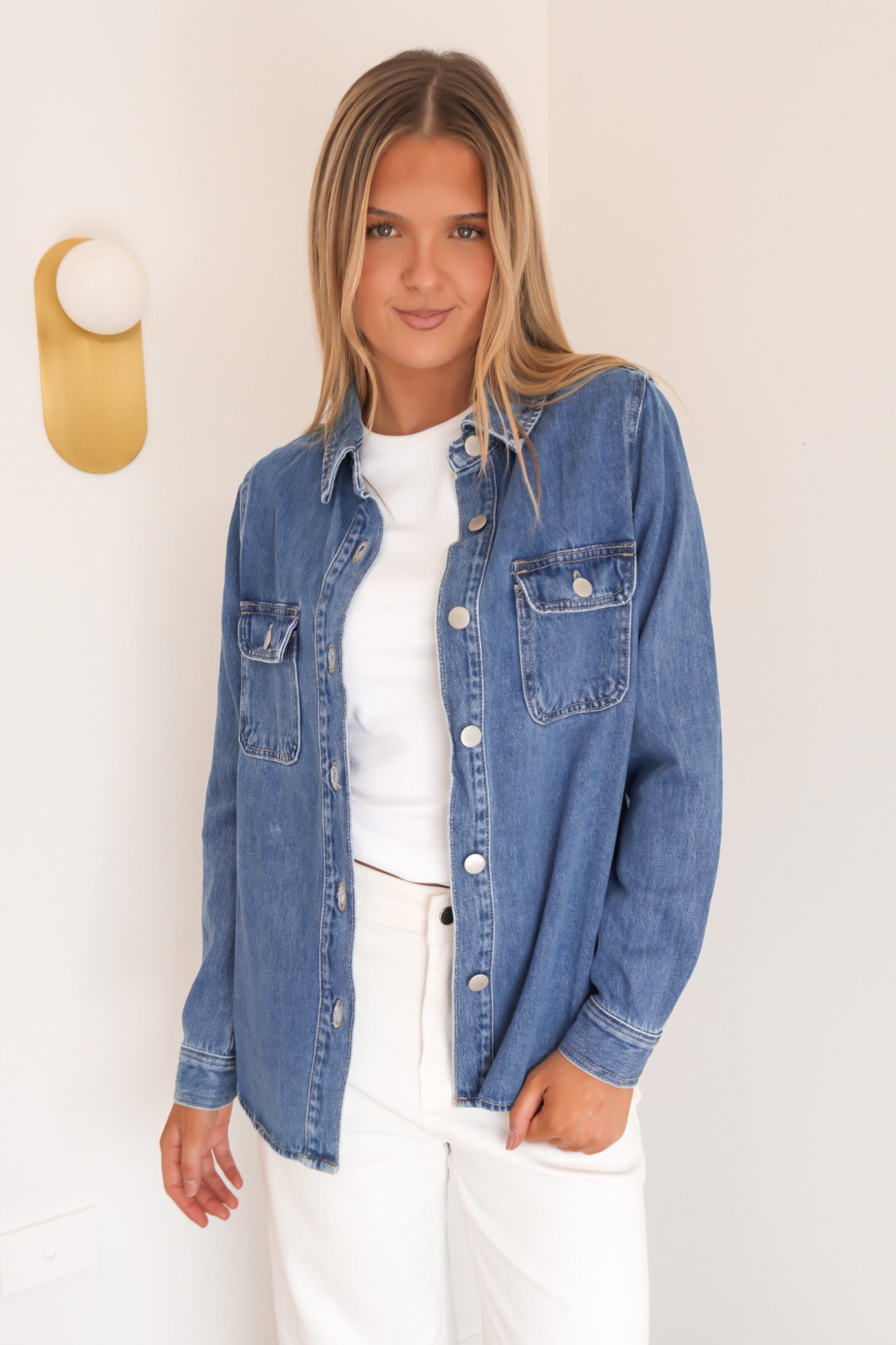 Aveline Denim Shirt Classic Blue