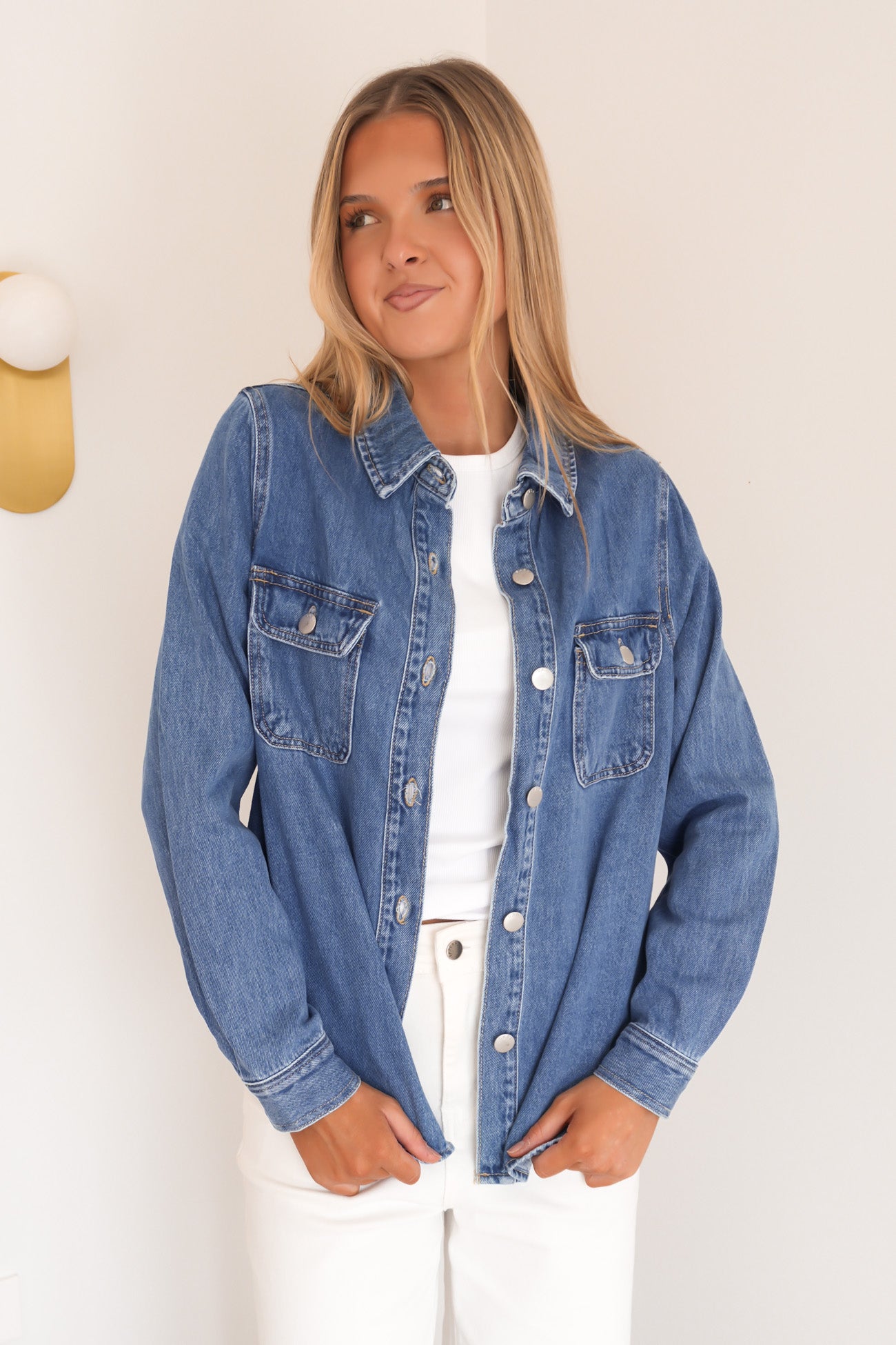 Aveline Denim Shirt Classic Blue