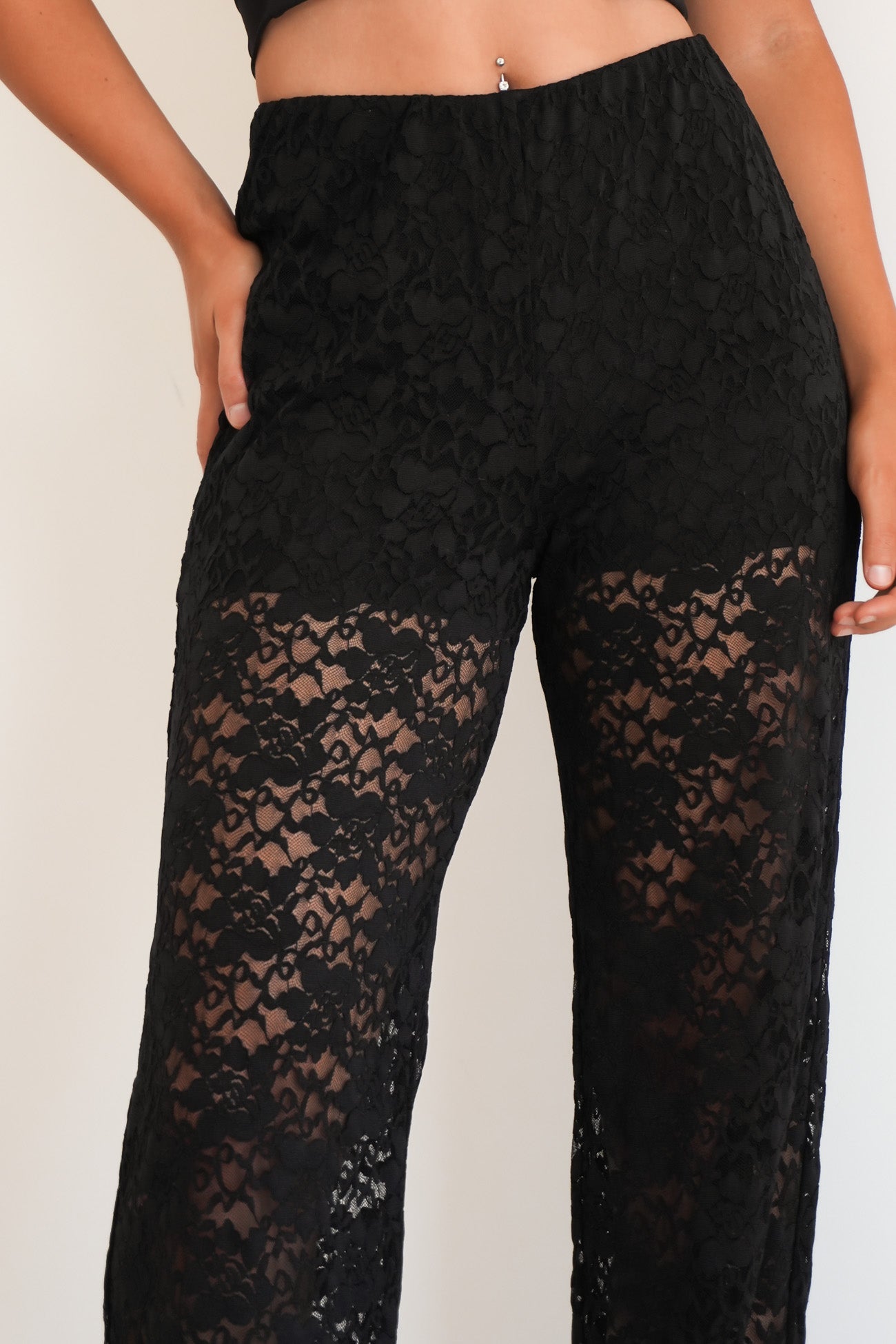 BZ Lace Pant Black