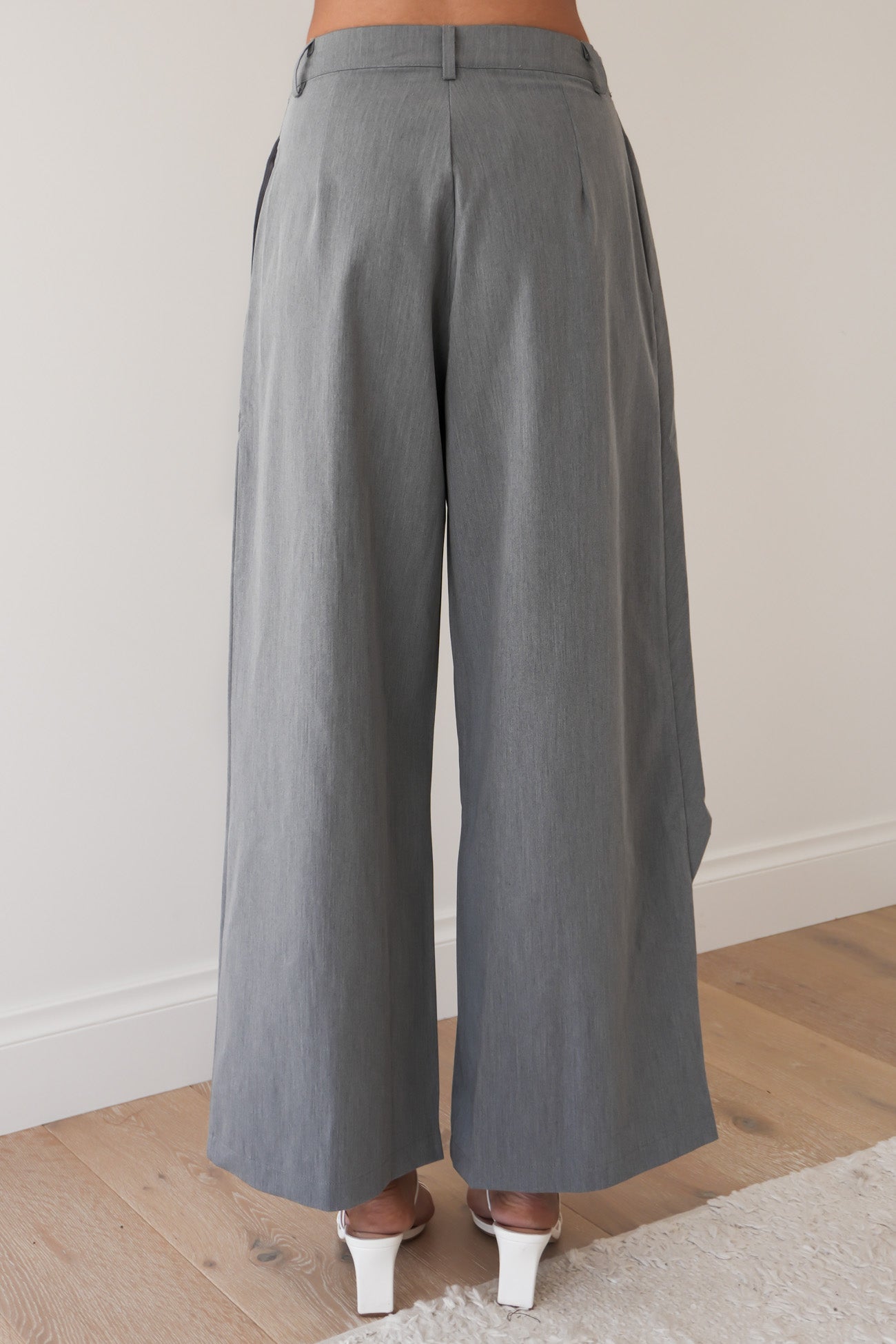 Bailee Asym Pant Grey