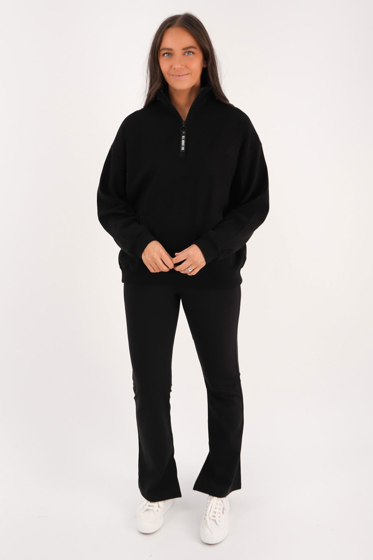 Balance 1/4 Zip Black