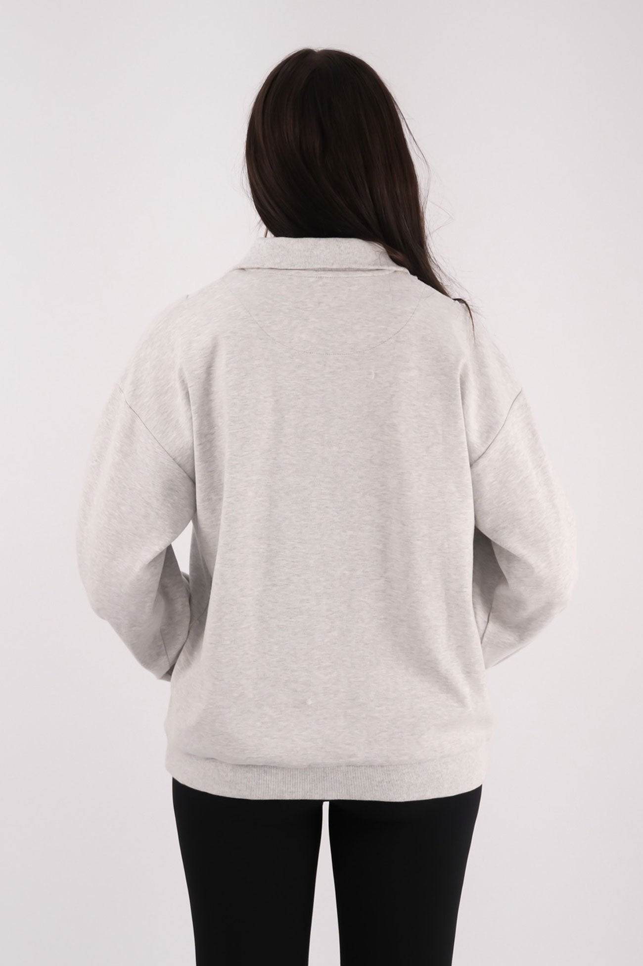 Balance 1/4 Zip Snow Marle