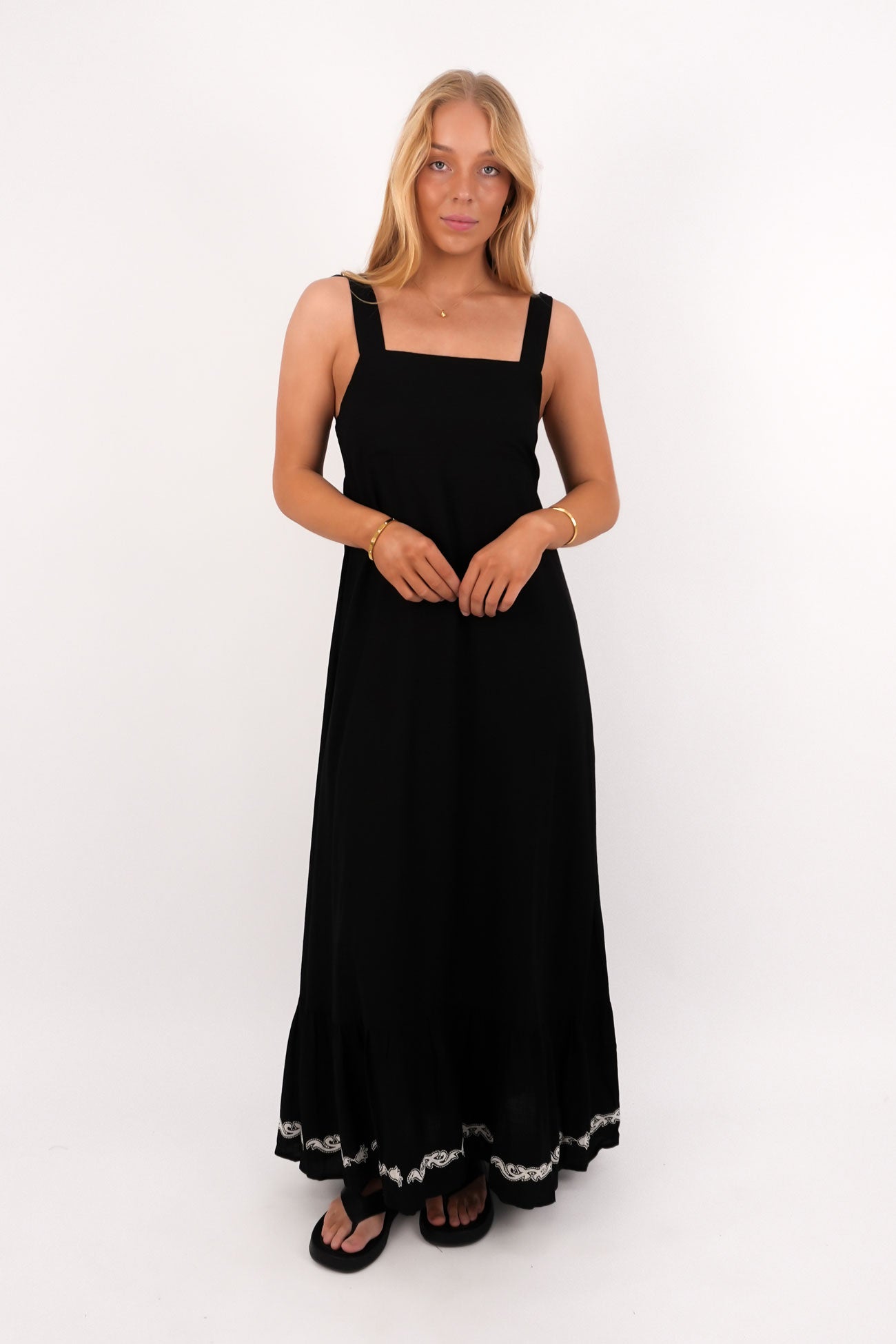 Bandera Maxi Dress Black