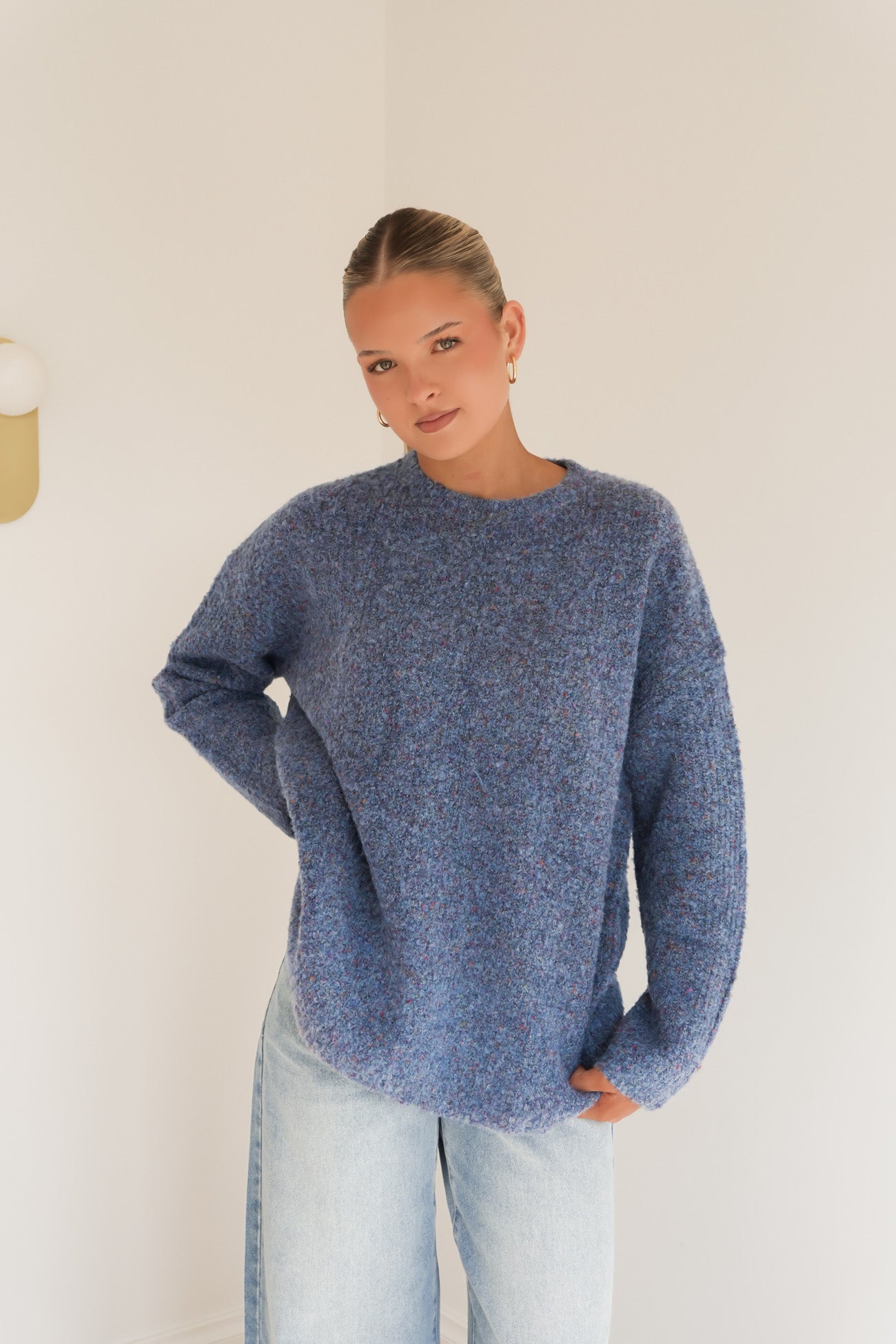 Banks Knit Jumper Dark Blue