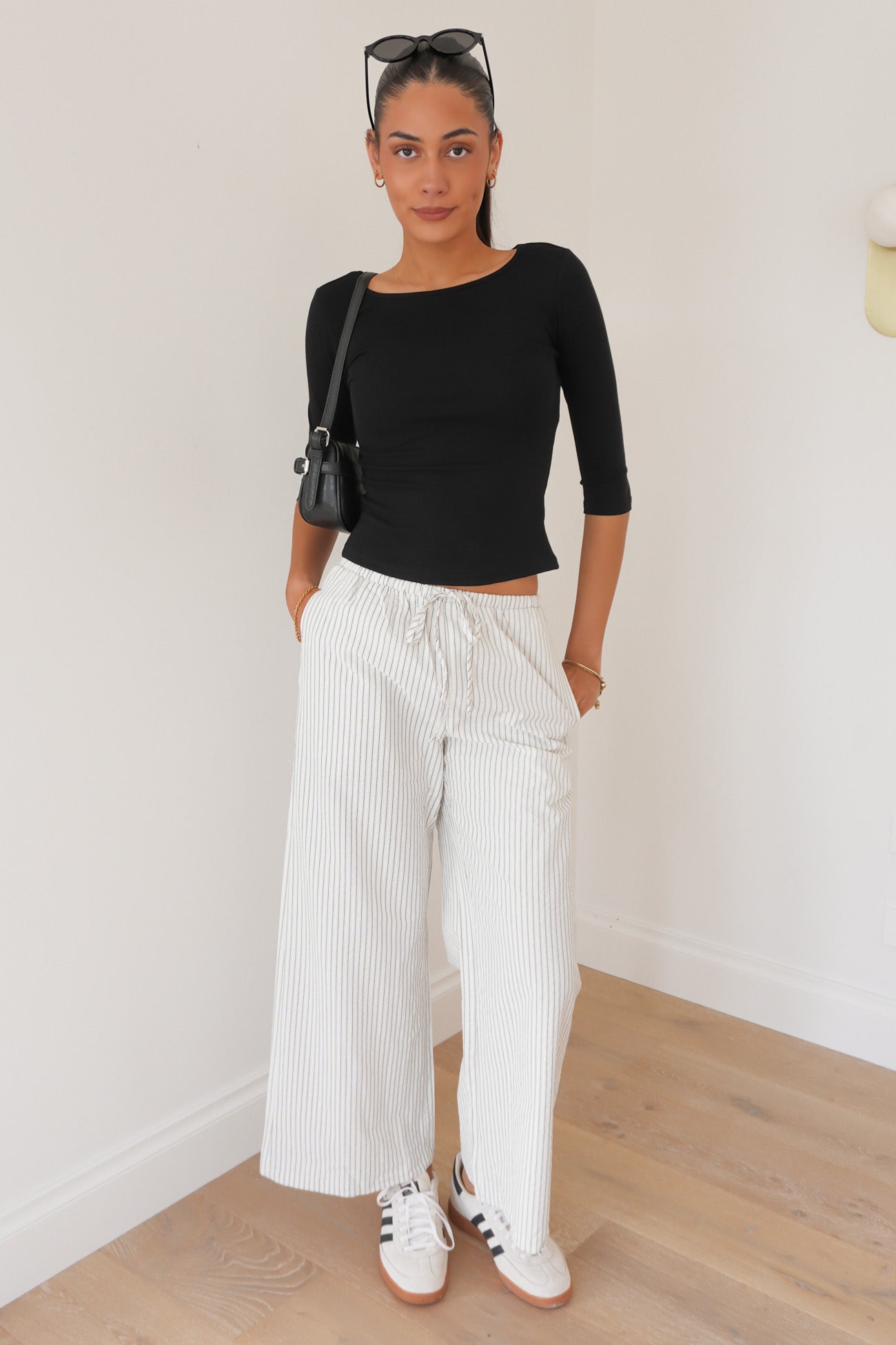 Karlee 3/4 Sleeve Top Black