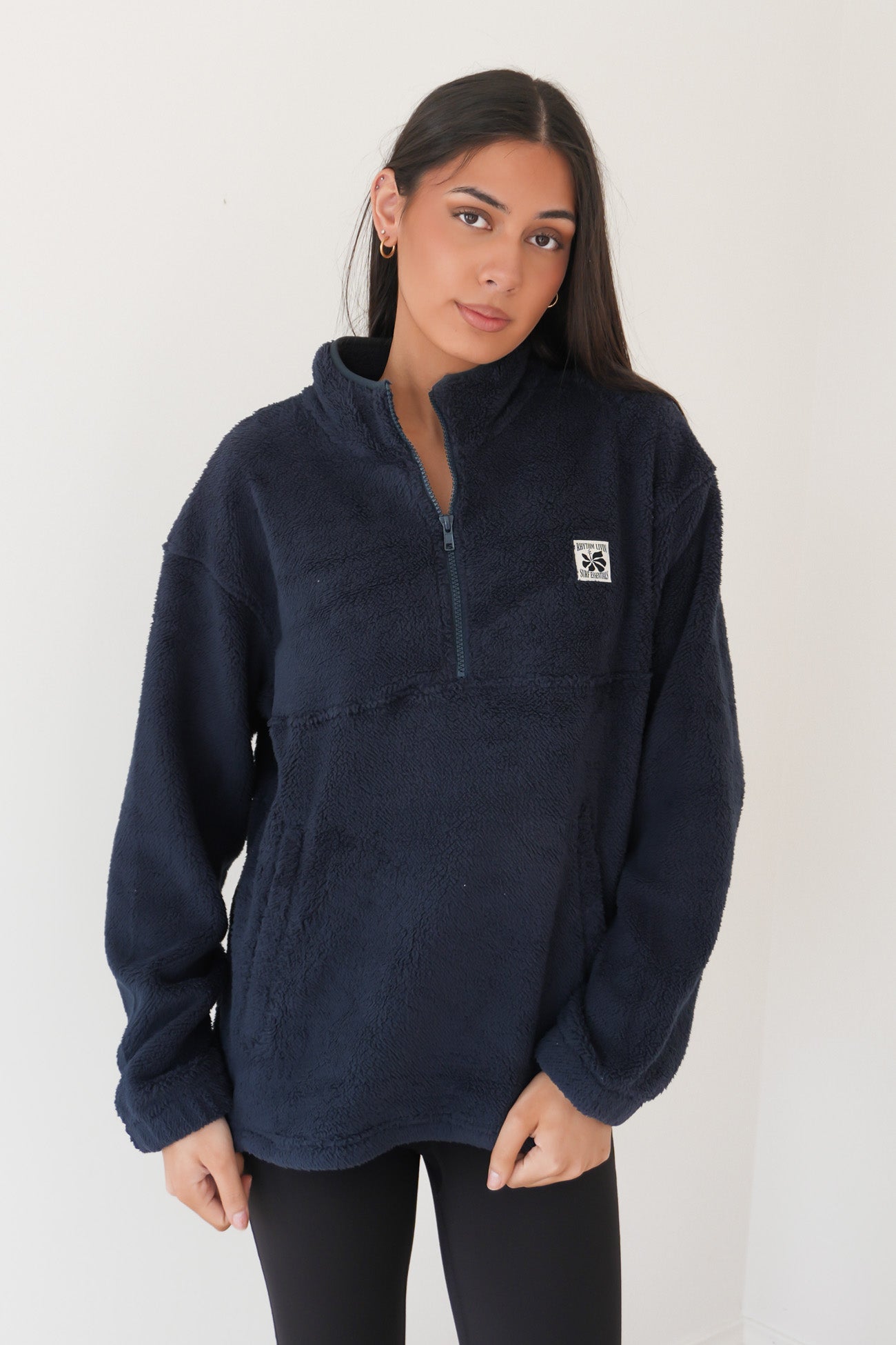 Bayside 1/4 Zip Fleece Dark Blue