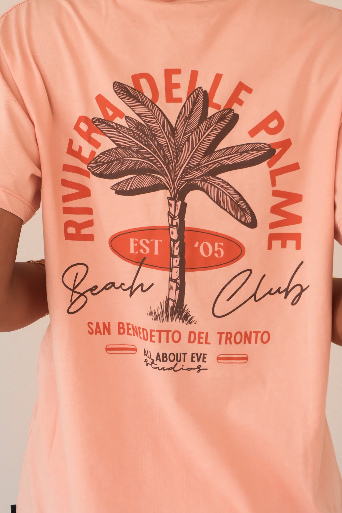 Beach Club Relaxed Tee Peach