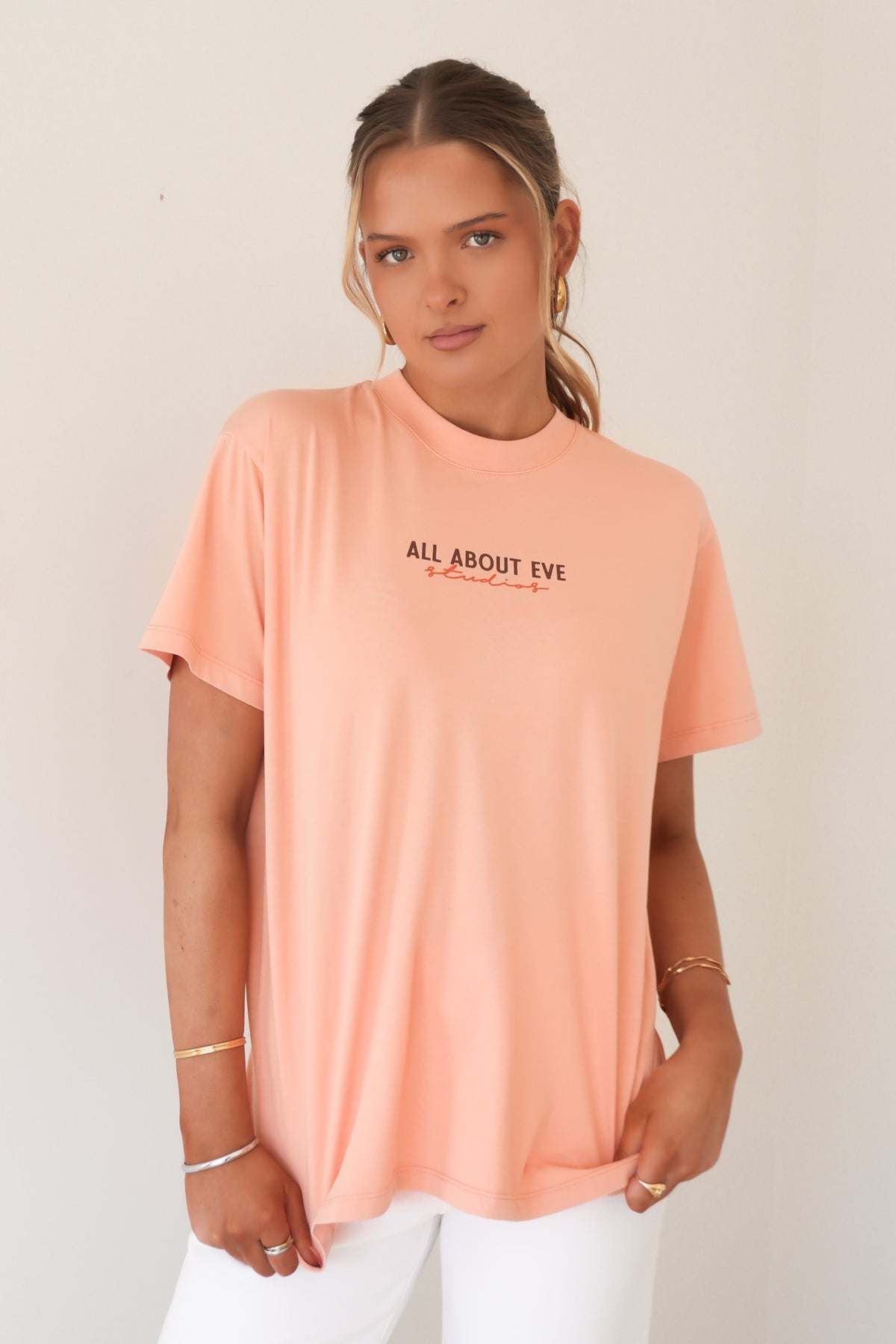 Beach Club Relaxed Tee Peach