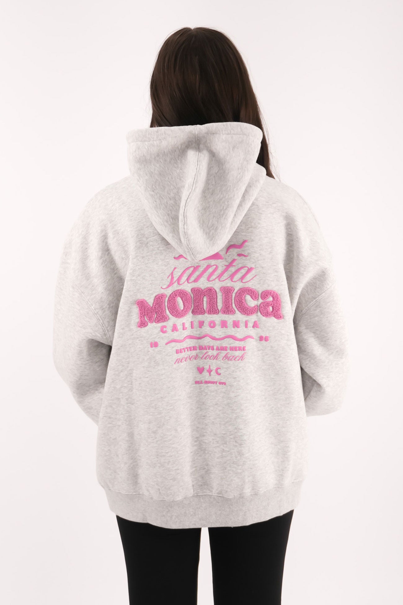 Better Days Hoodie Snow Marle
