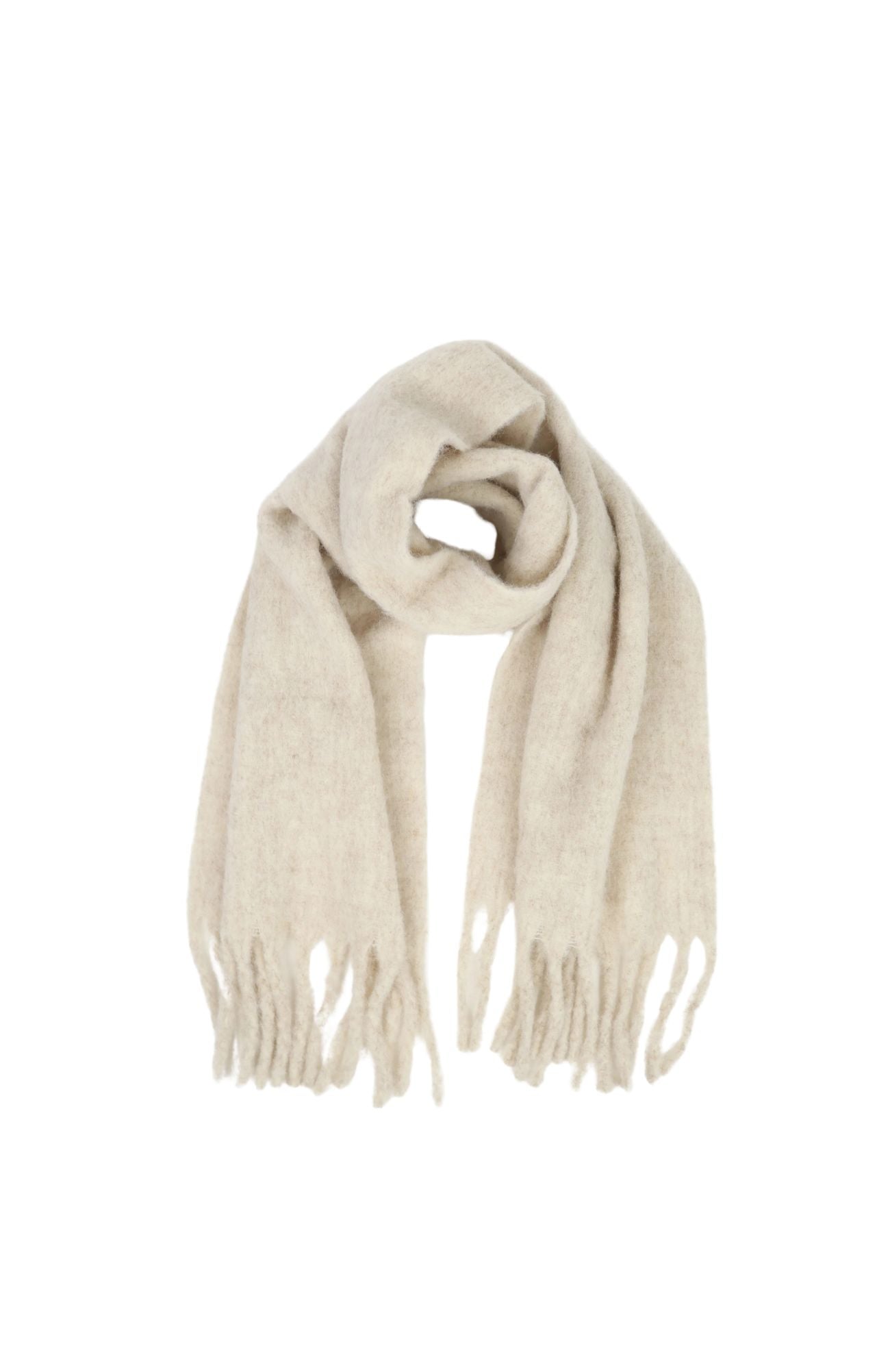 Betty Fluffy Scarf Oatmeal