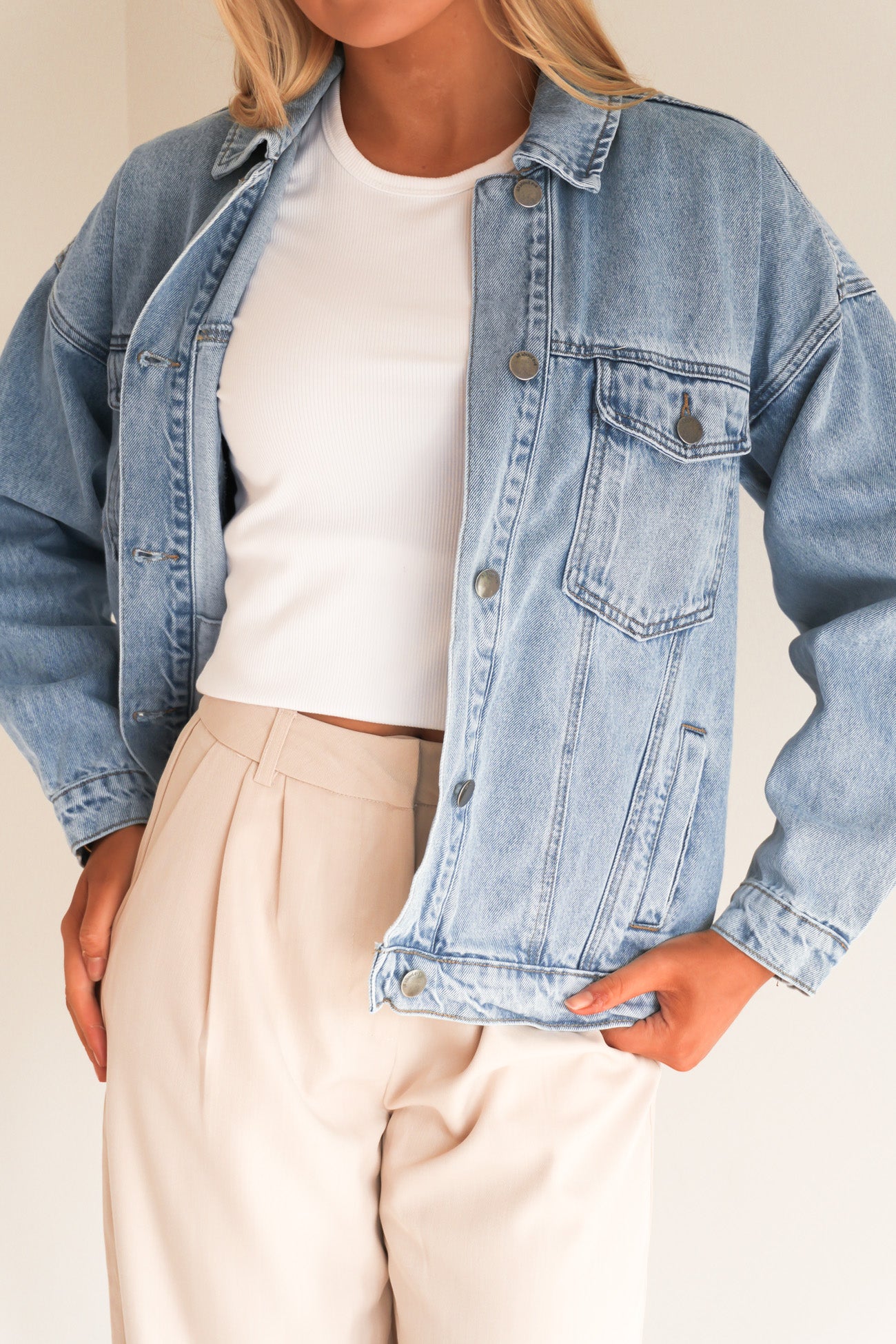 Blair Denim Jacket Light Blue