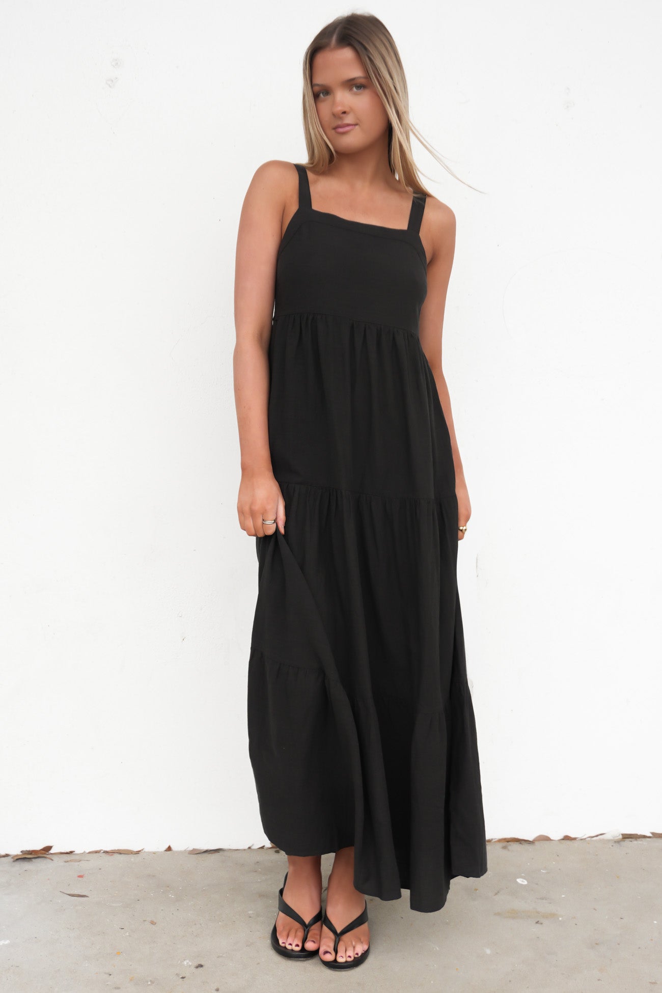 Boa Maxi Dress Black