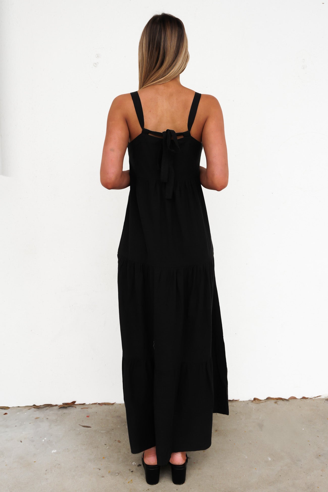 Boa Maxi Dress Black