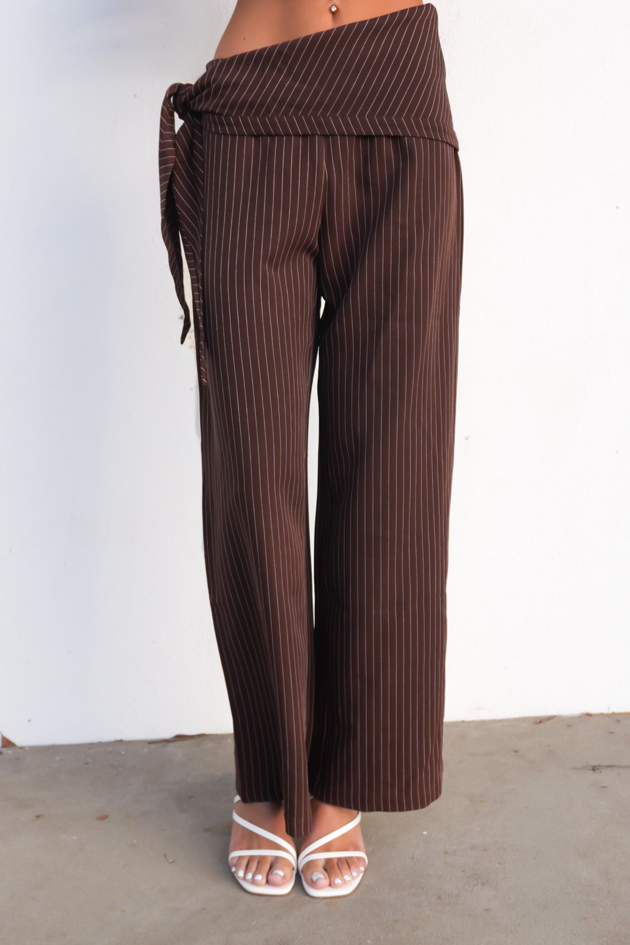 Bobbi Set Chocolate Pinstripe