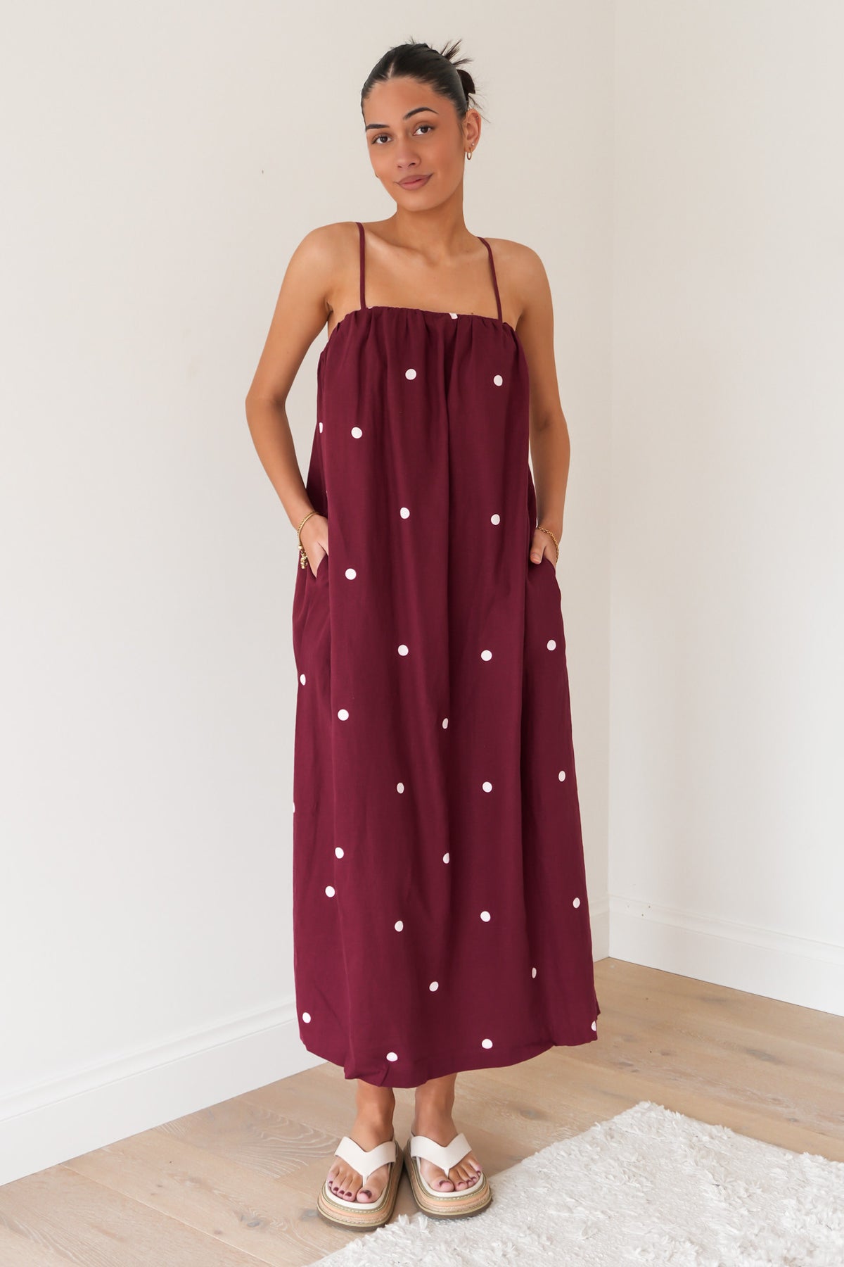 Bordeaux Maxi Dress Cherry