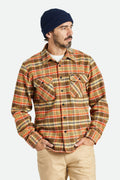 Bowery Heavy Weight Long Sleeve Flannel Desert Palm Mantelope Burnt Red