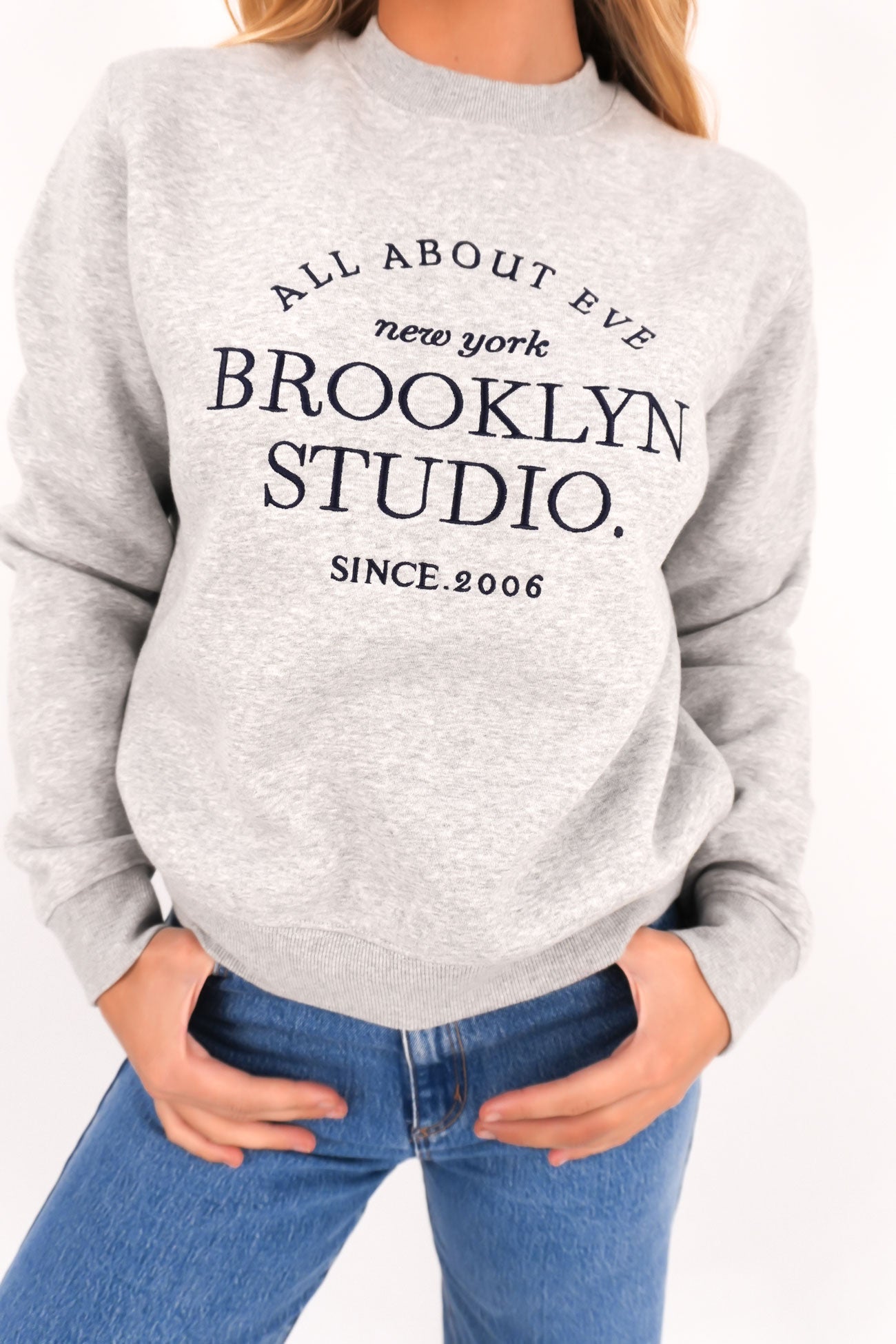 Brooklyn Regular Crew Grey Marle
