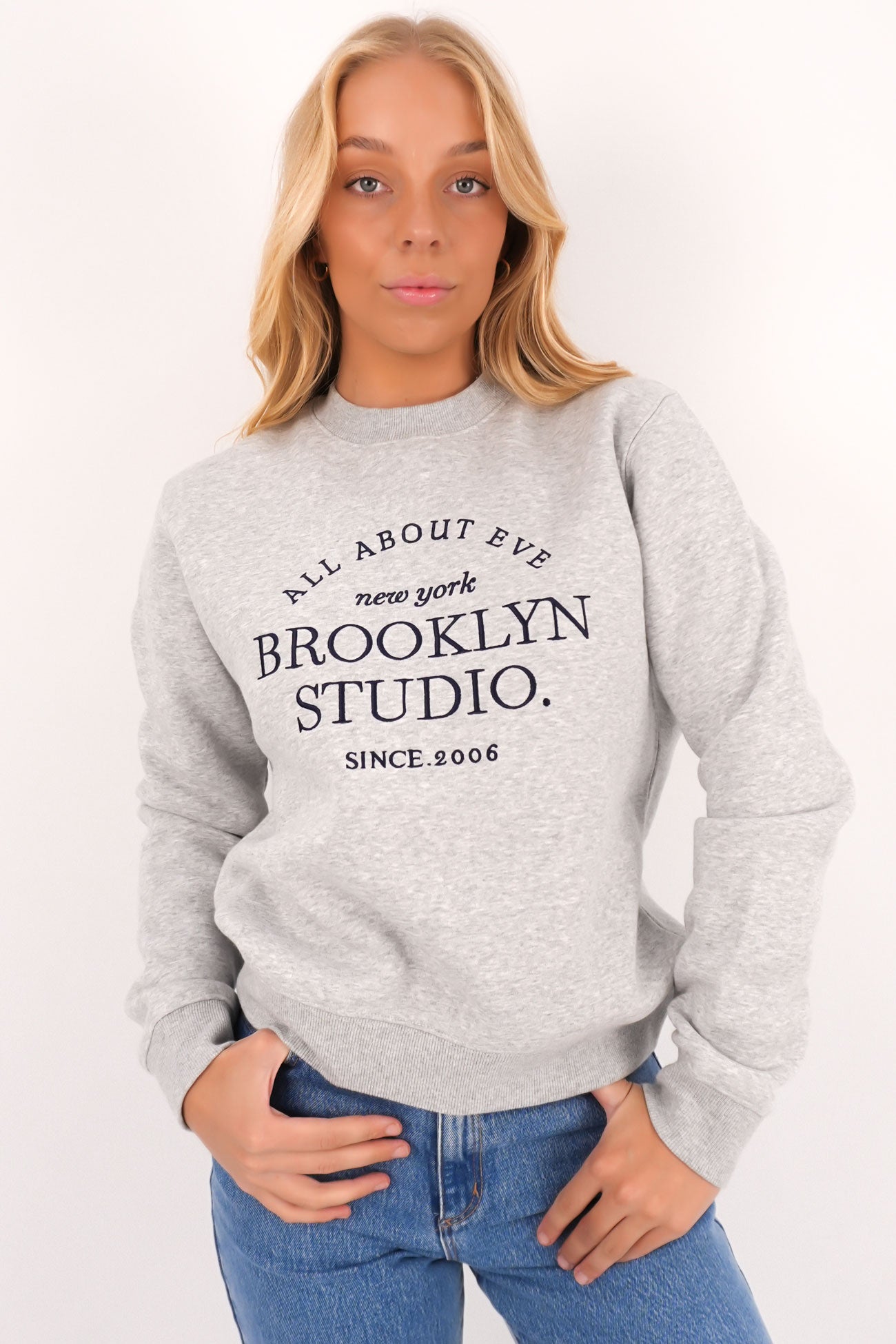 Brooklyn Regular Crew Grey Marle