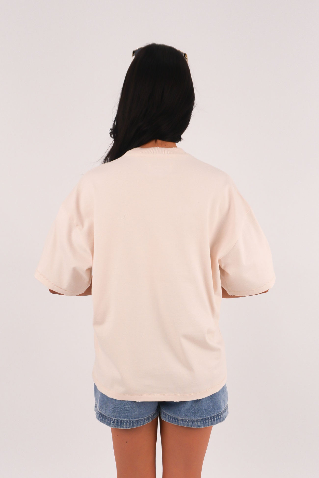 Bucking Boxed Tee Ecru