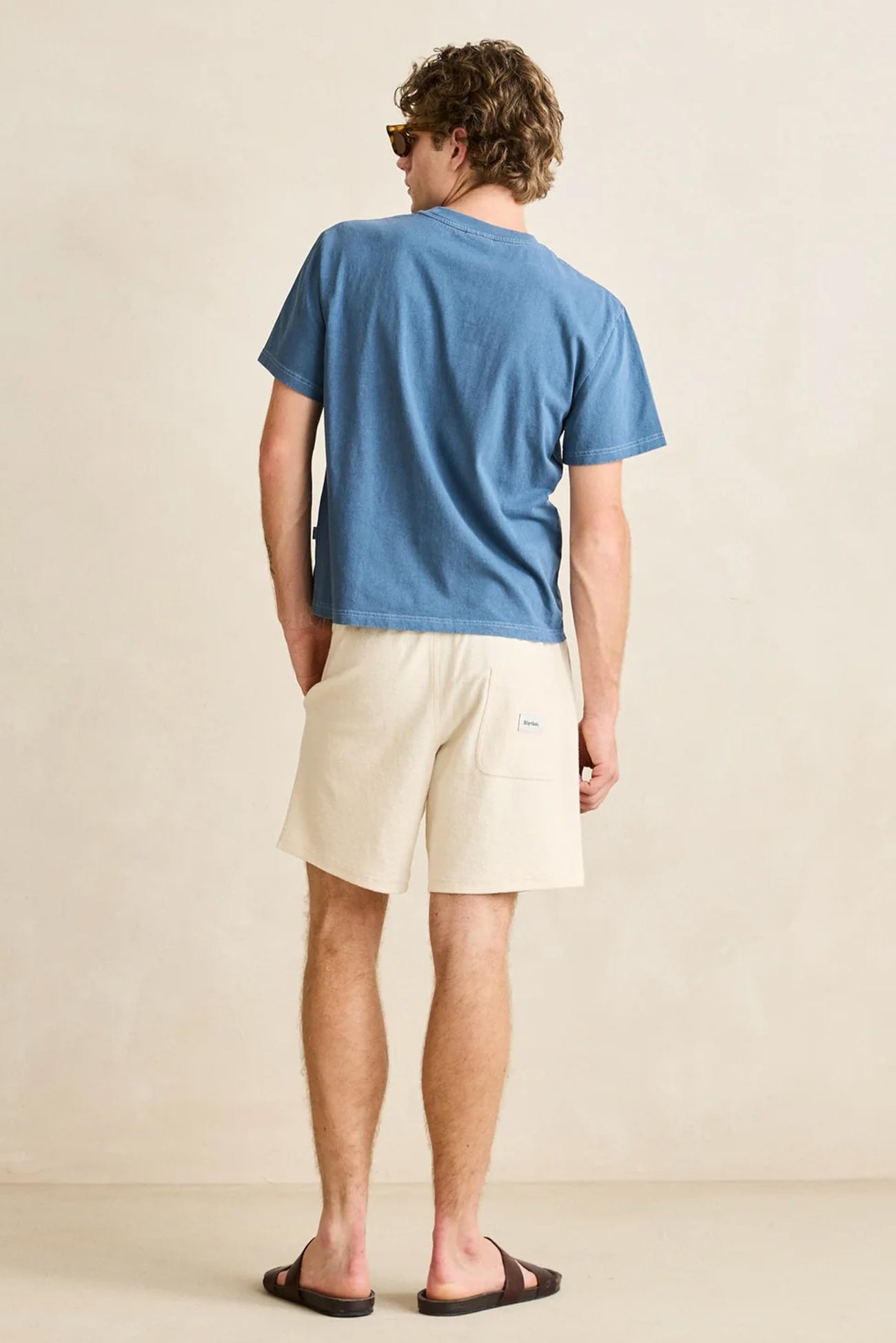 Sounds Contrast Band Short Sleeve T-Shirt Blue