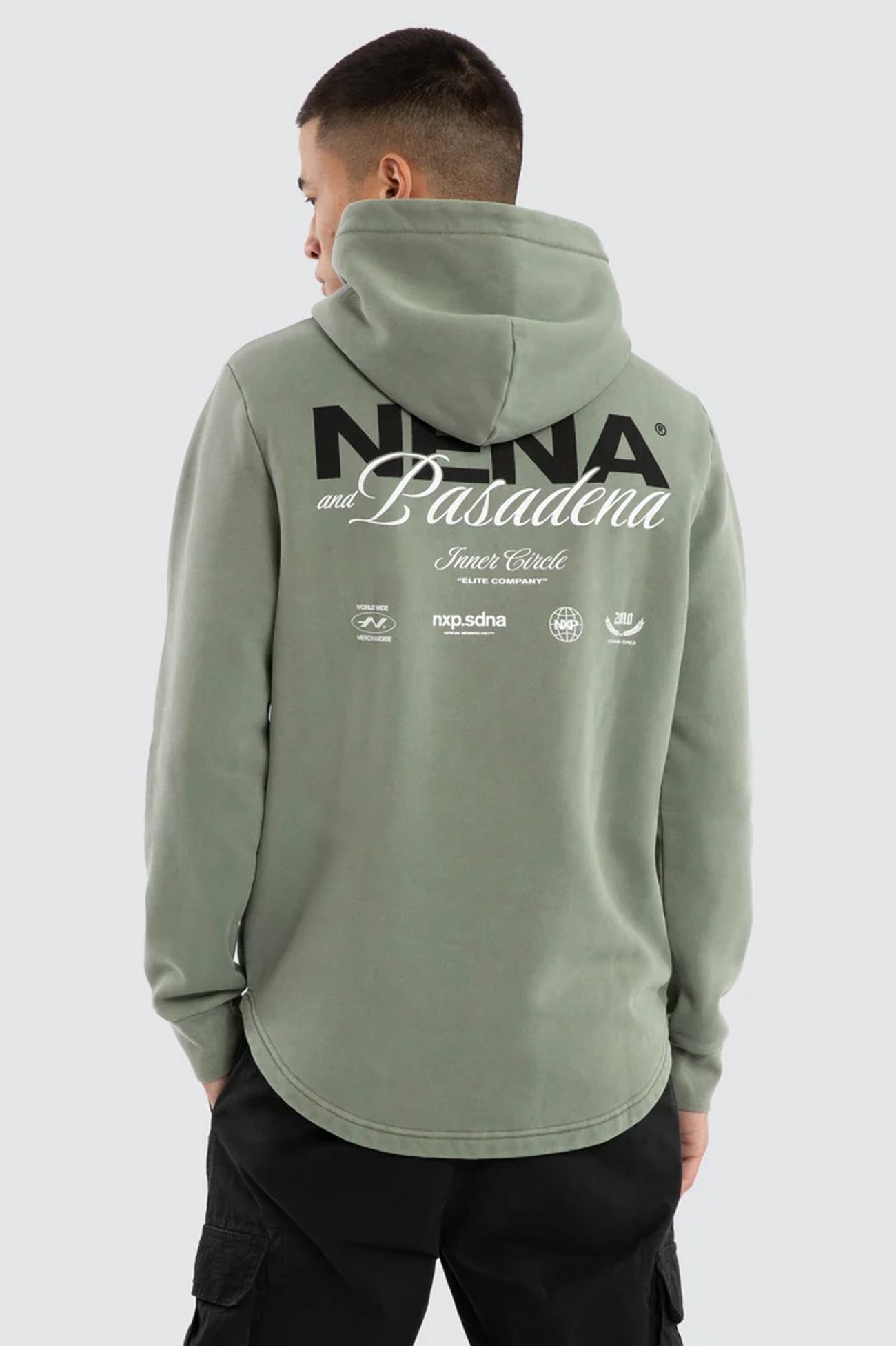 Neutral Dual Curved Hoodie Pigment Shadow