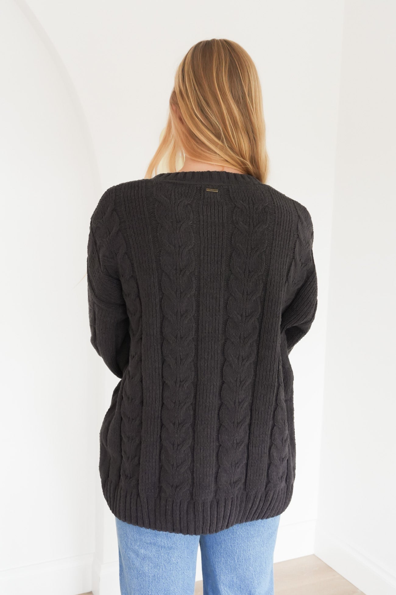 Cable Cove Sweater Vintage Black