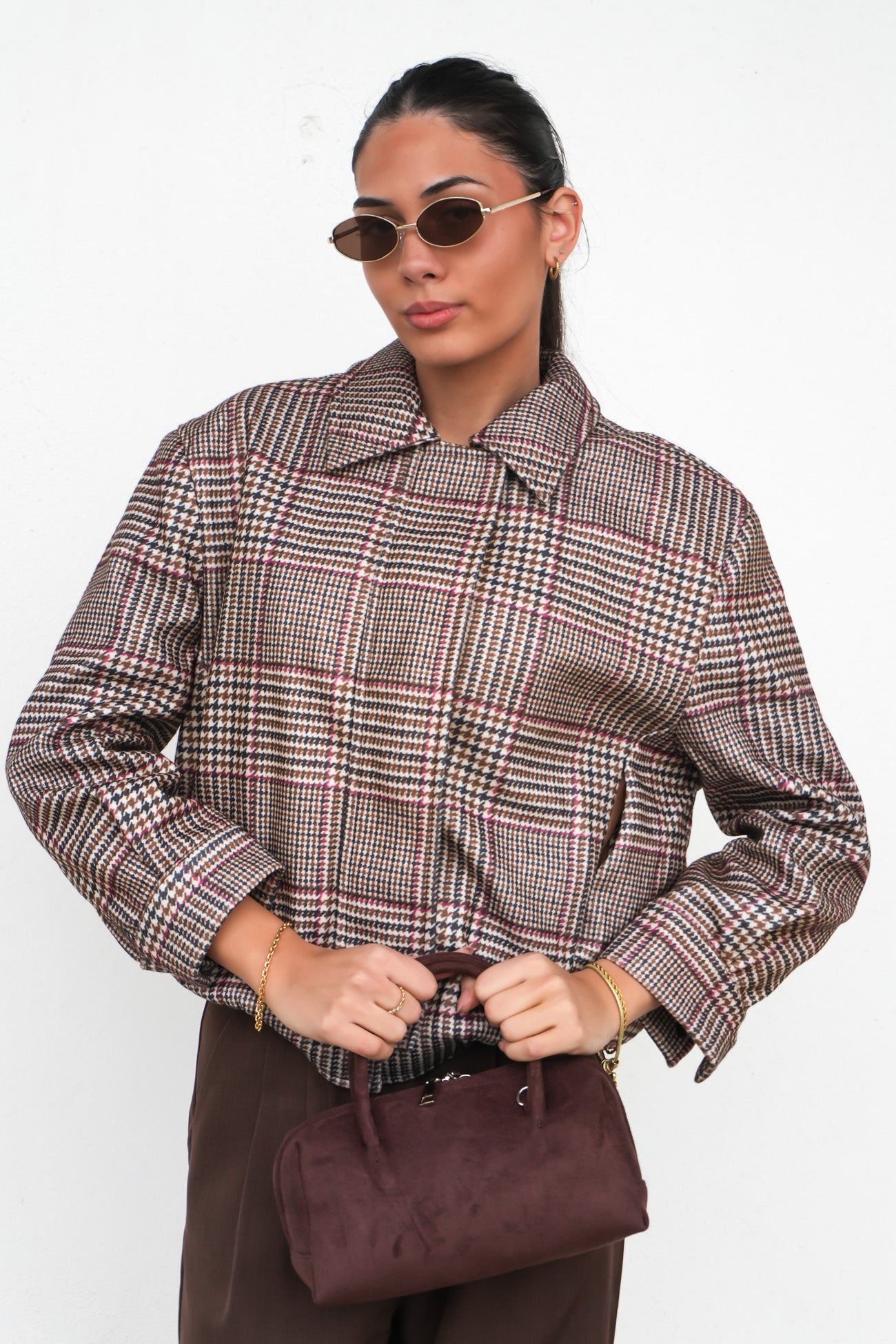 Caitlyn Bomber Plaid