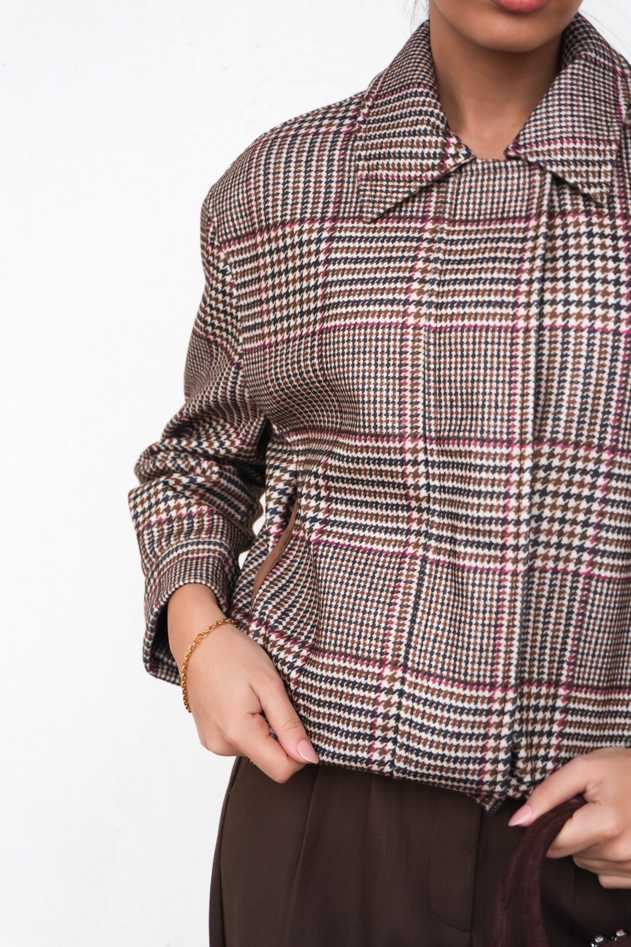 Caitlyn Bomber Plaid