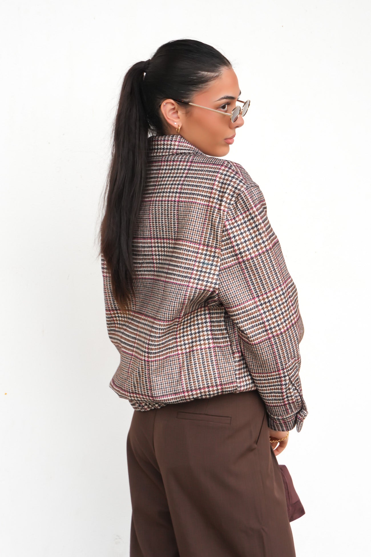 Caitlyn Bomber Plaid