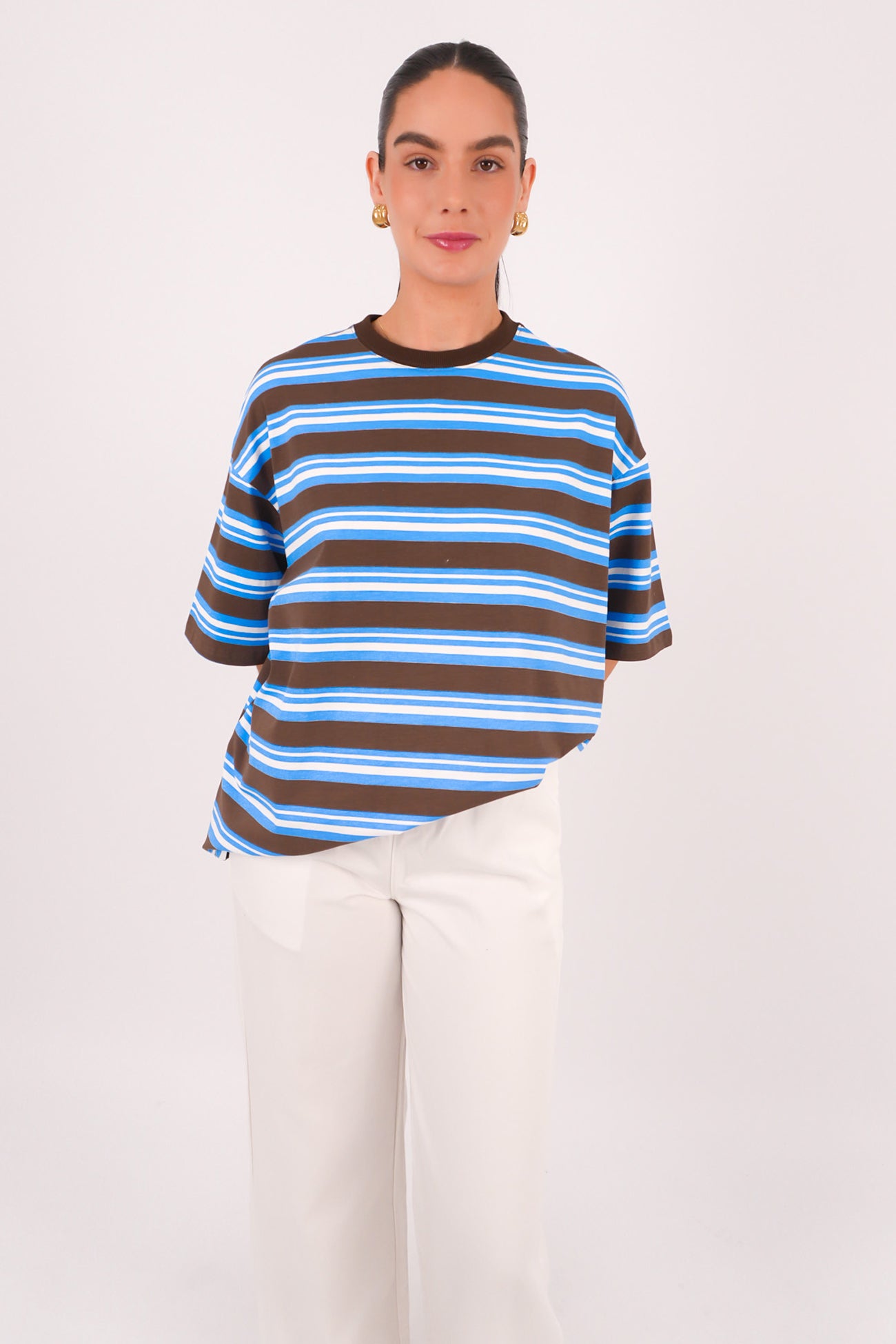 Callum Tee Brown Blue