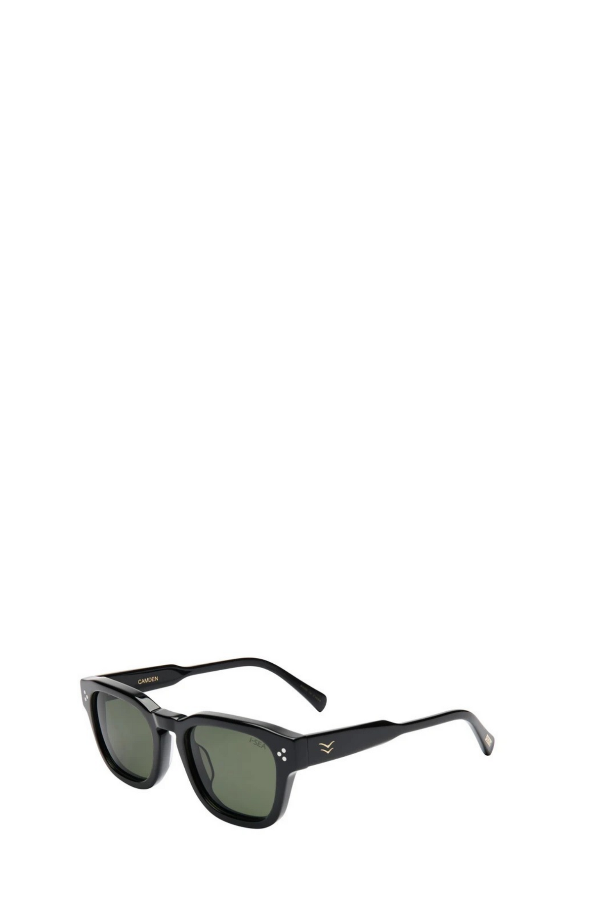 Camden Sunglasses Black Green Polarised
