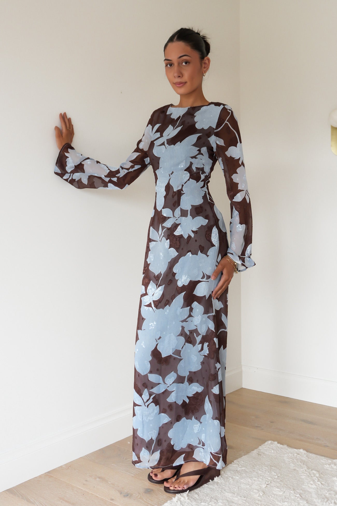 Camilla Maxi Dress Blue Chocolate Floral