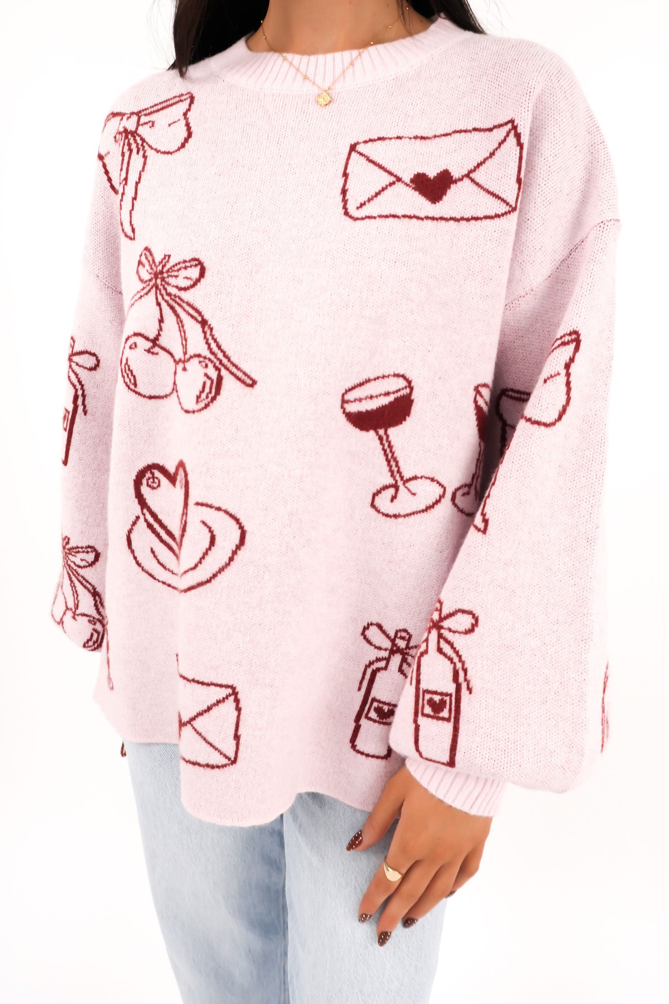 Candace Knit Jumper Pink