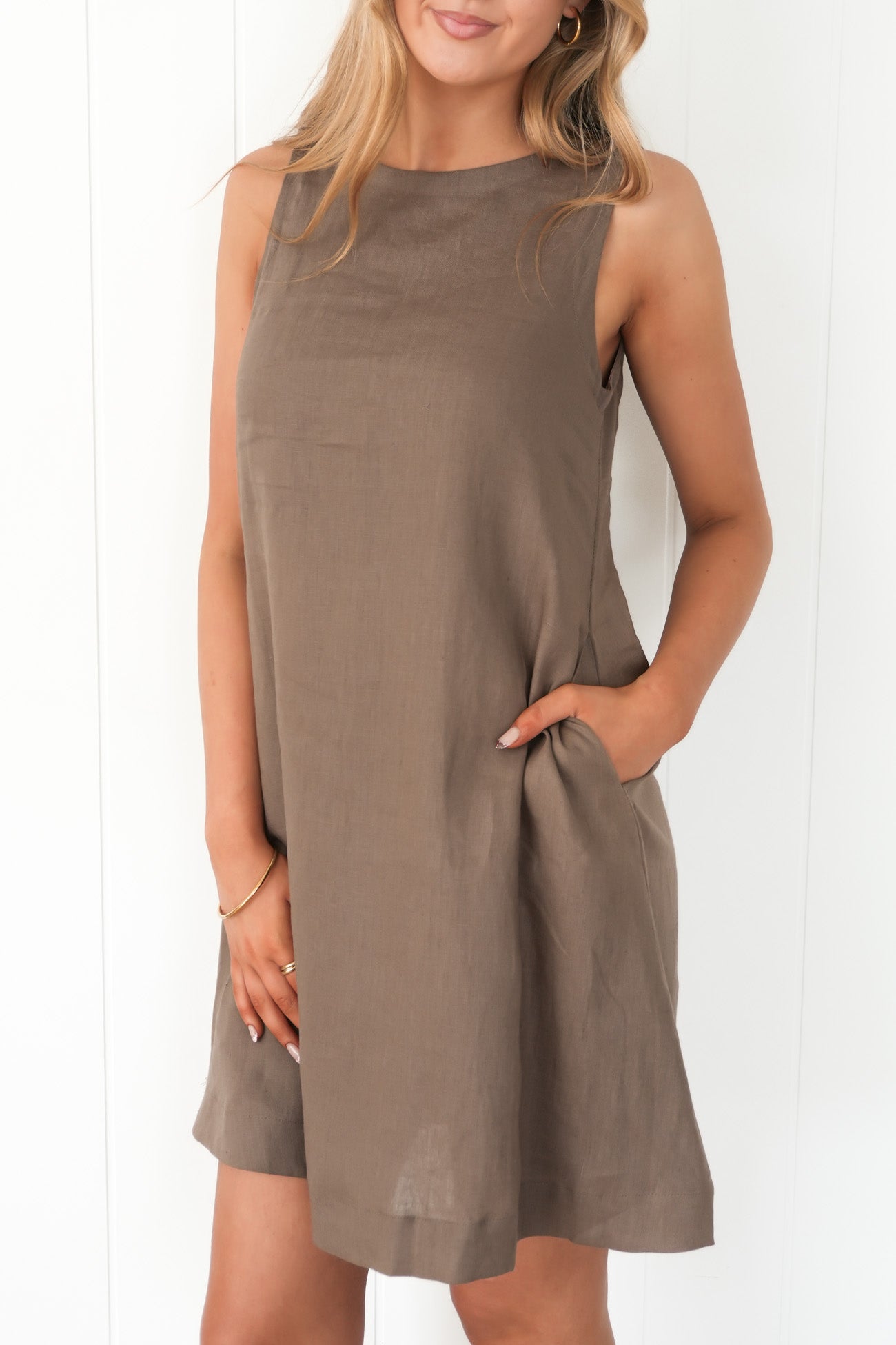 Carmello Mini Dress Latte