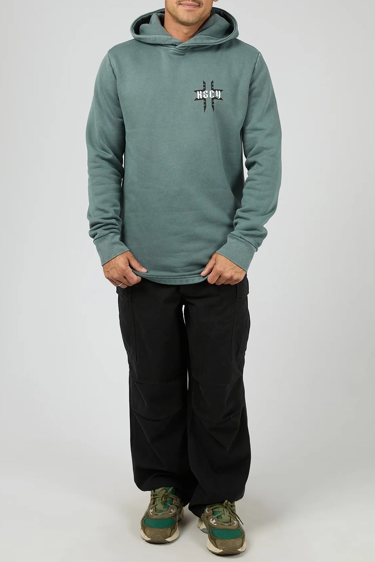 Catalyst Dual Curved Hoodie Pigment Stormy Weather