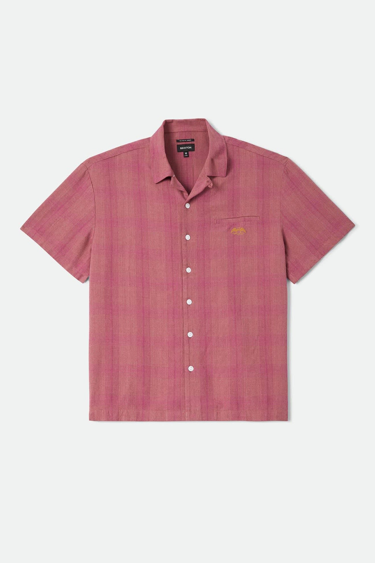 Century Short Sleeve Woven Shirt Pink Shadow Plaid