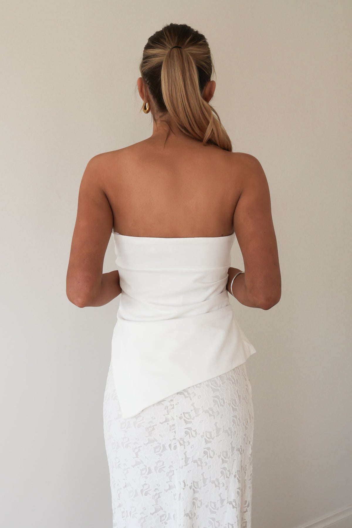 Charli Lace Set White