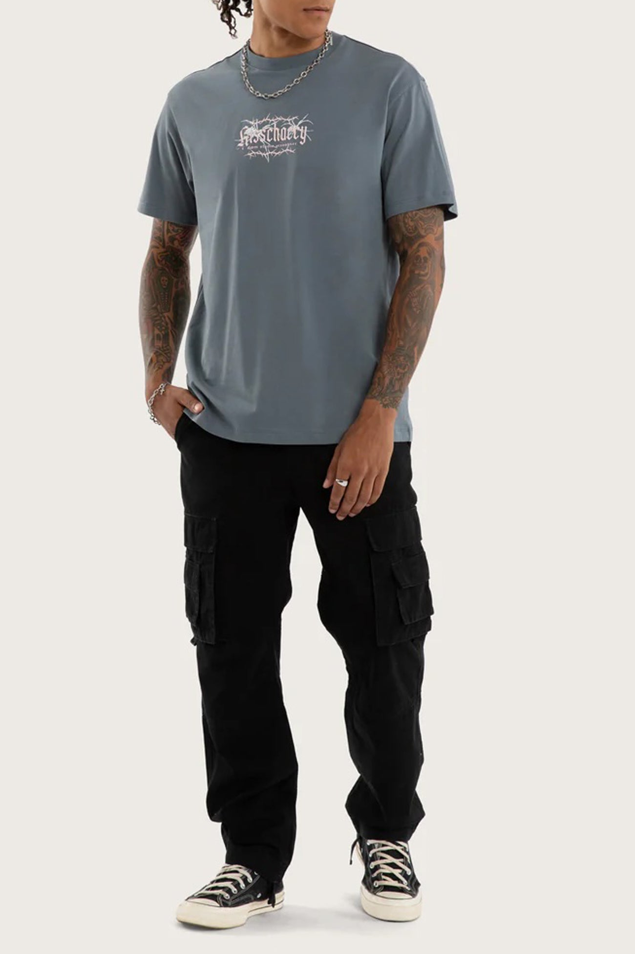 Charlotte Relaxed Tee Stormy Weather