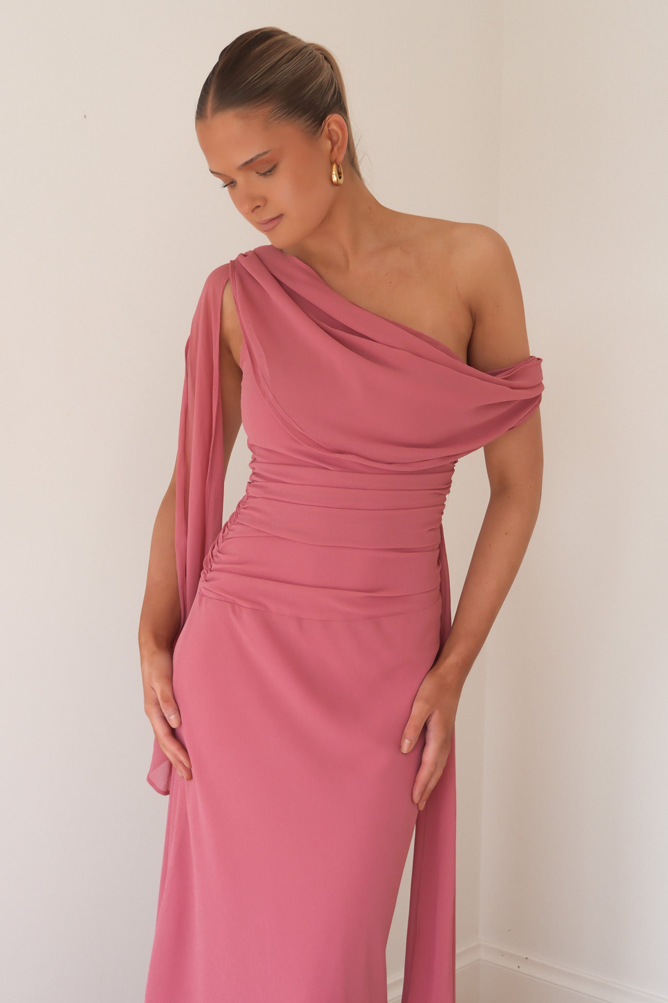Charmen Maxi Dress Rose Pink