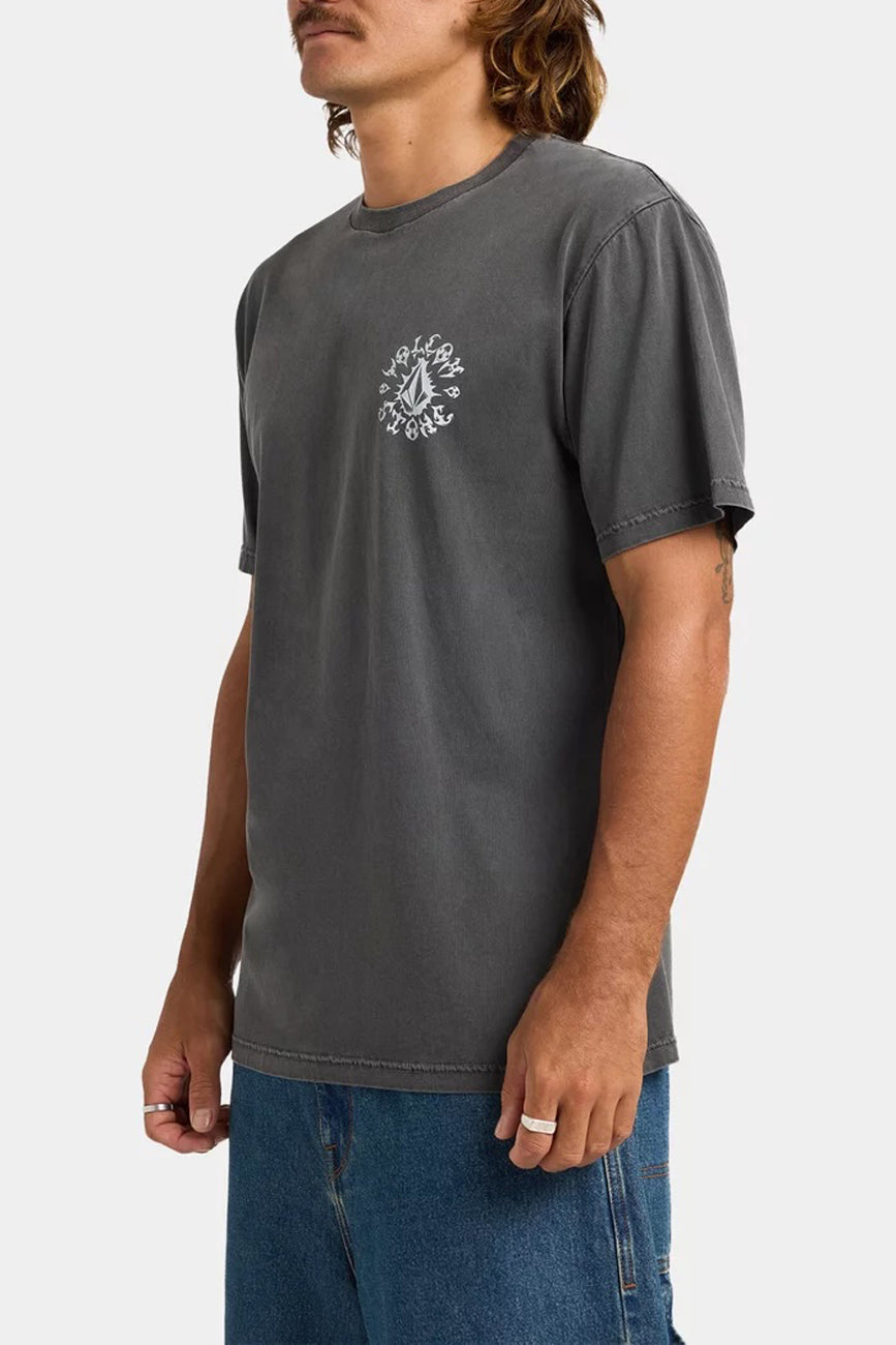 Chrome Stone Short Sleeve Tee Black