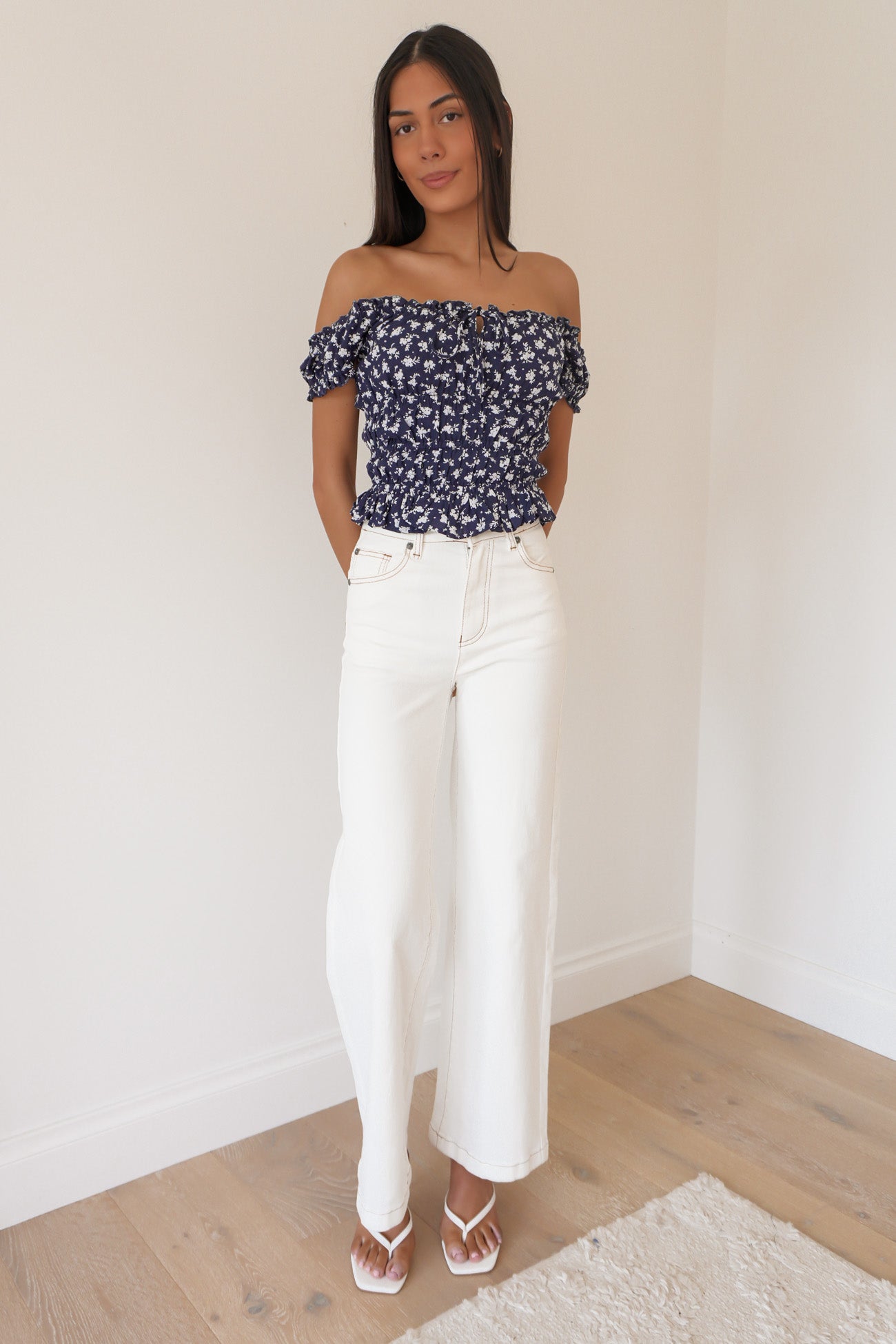 Clarabelle Floral Top Print