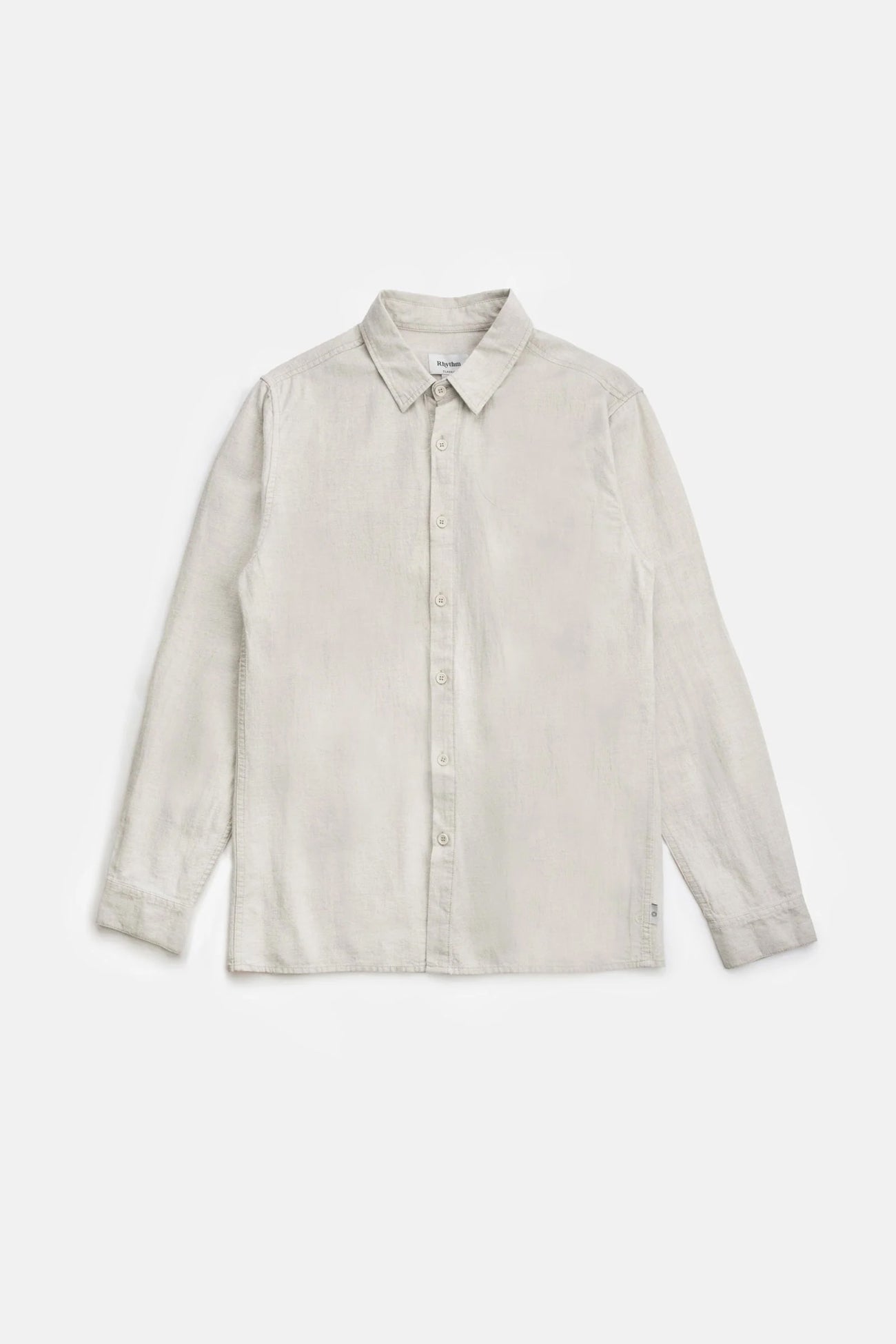 Classic Linen Long Sleeve Shirt Sand co