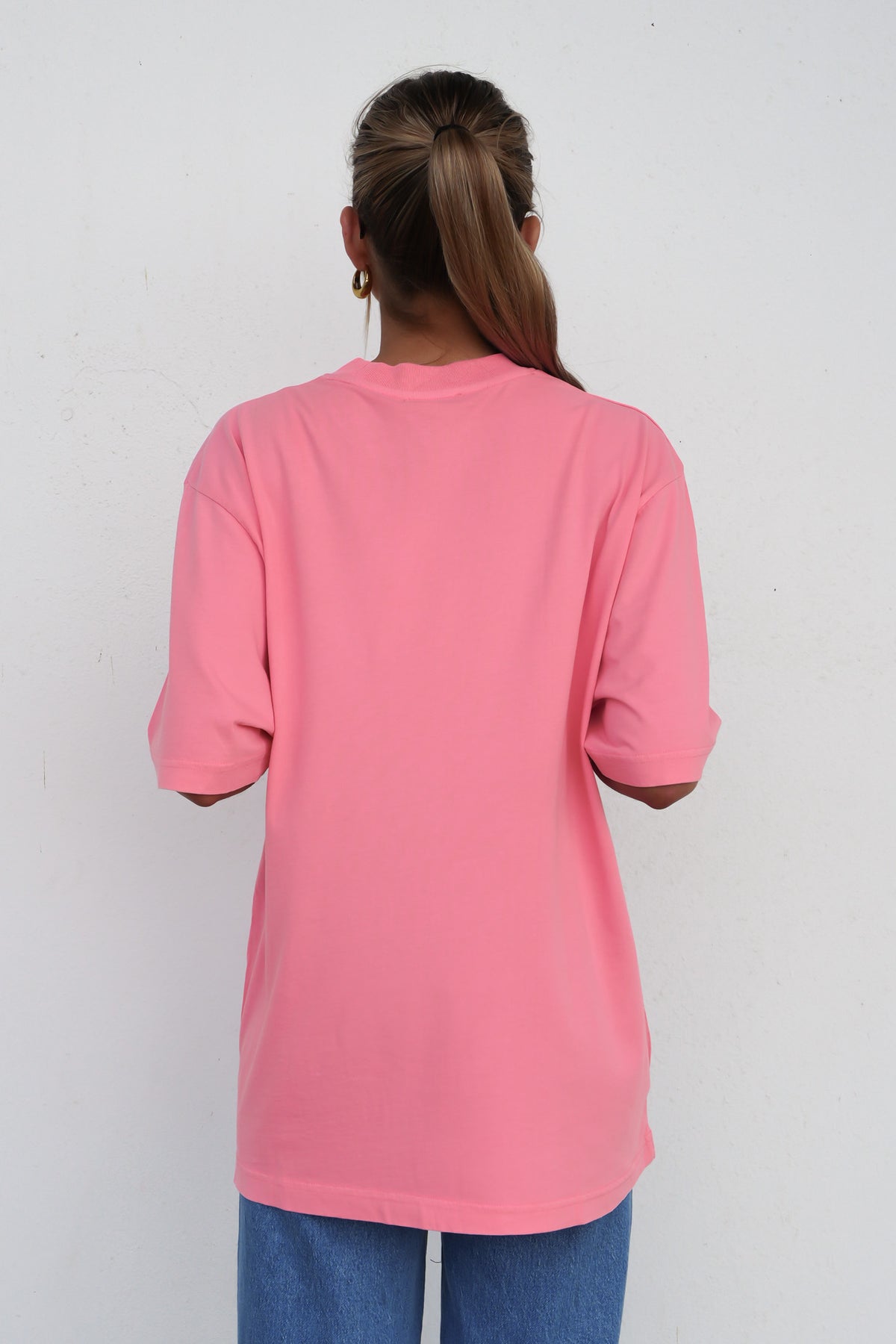 Coastline Oversized Tee Pink