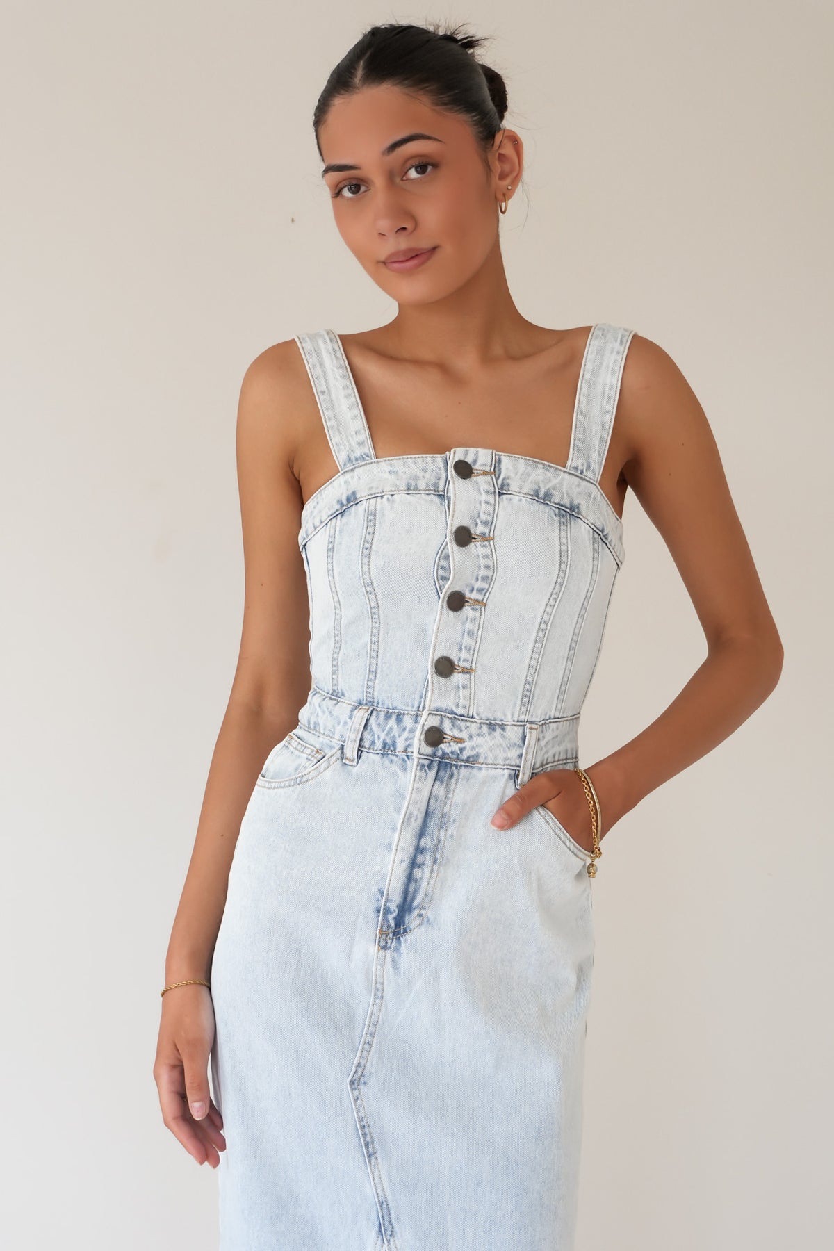 Coco Midi Dress Bleach