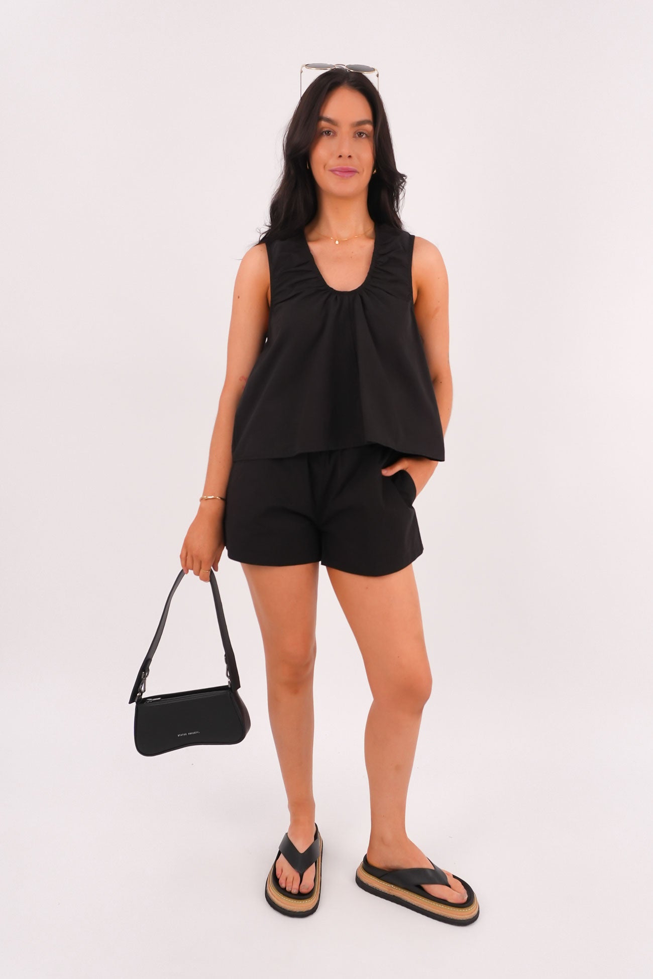 Collins Top Black