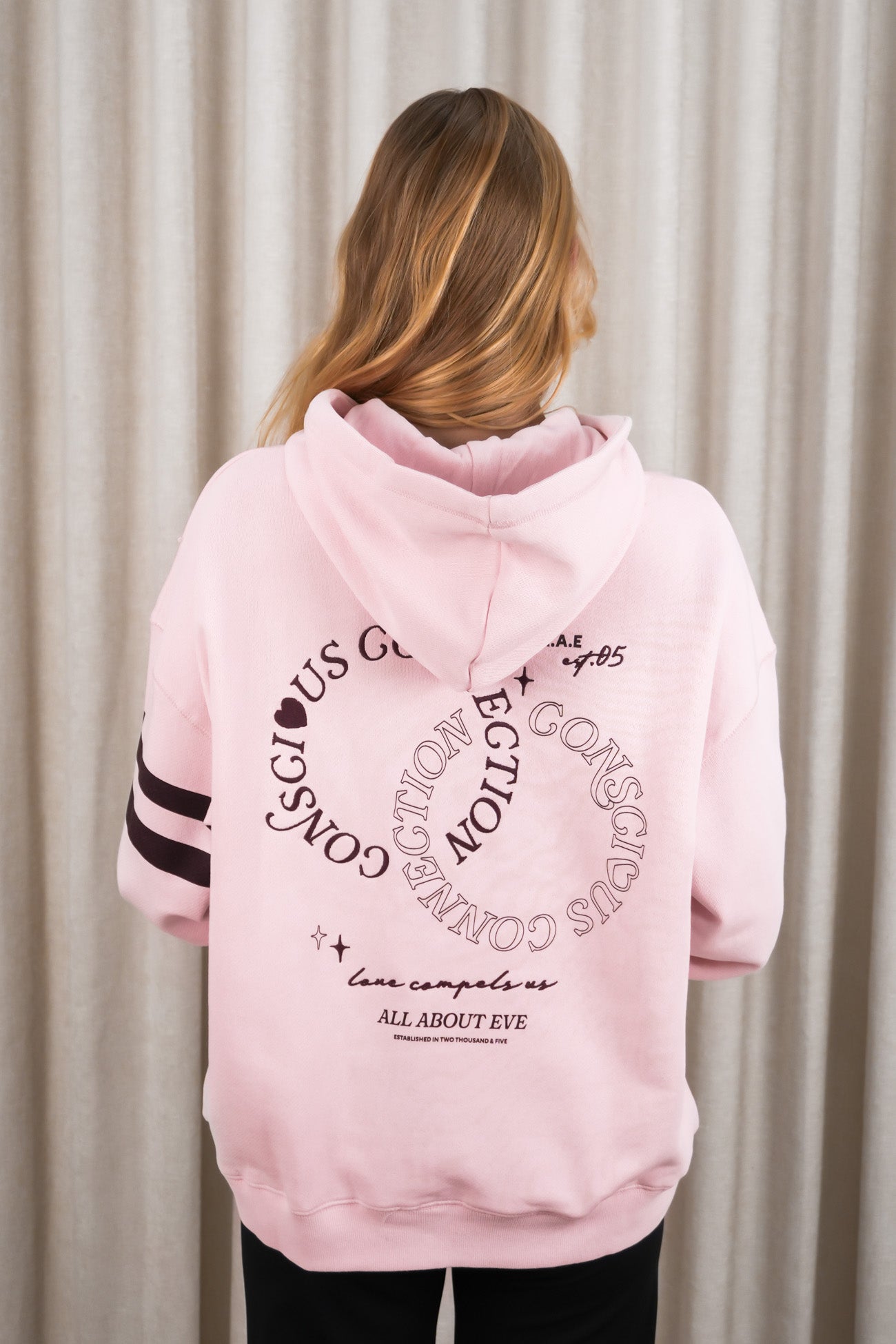 Conscious Relaxed Hoodie Pale Pink